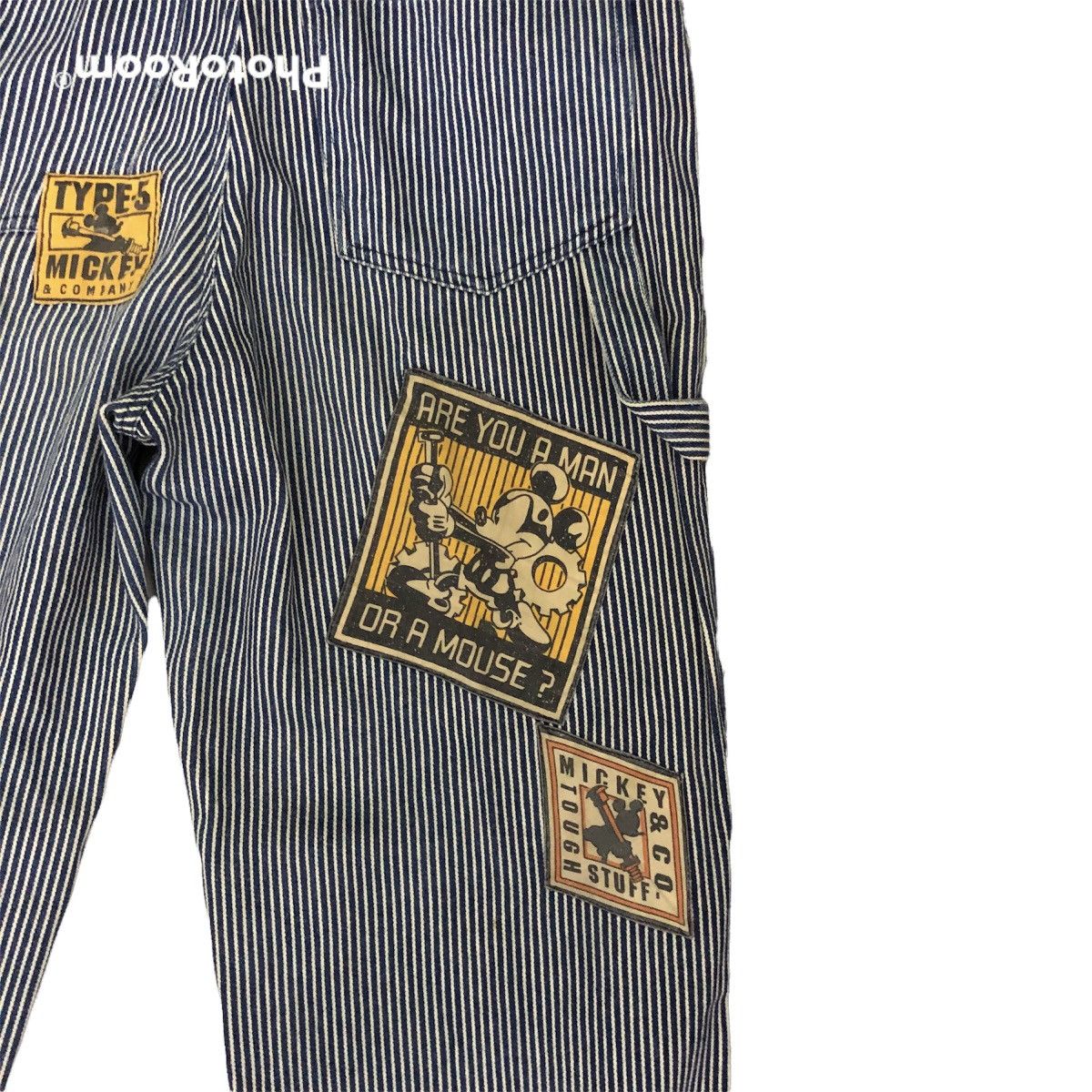 Japanese Brand Rare vintage 90s mickey & co stripe workwear denim Size US 28 / EU 44 - 8 Thumbnail