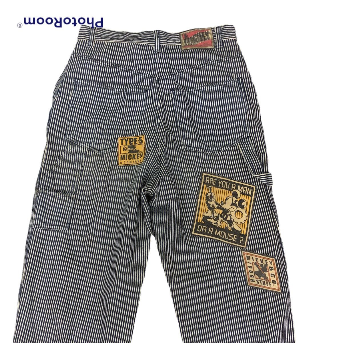 Japanese Brand Rare vintage 90s mickey & co stripe workwear denim Size US 28 / EU 44 - 6 Thumbnail