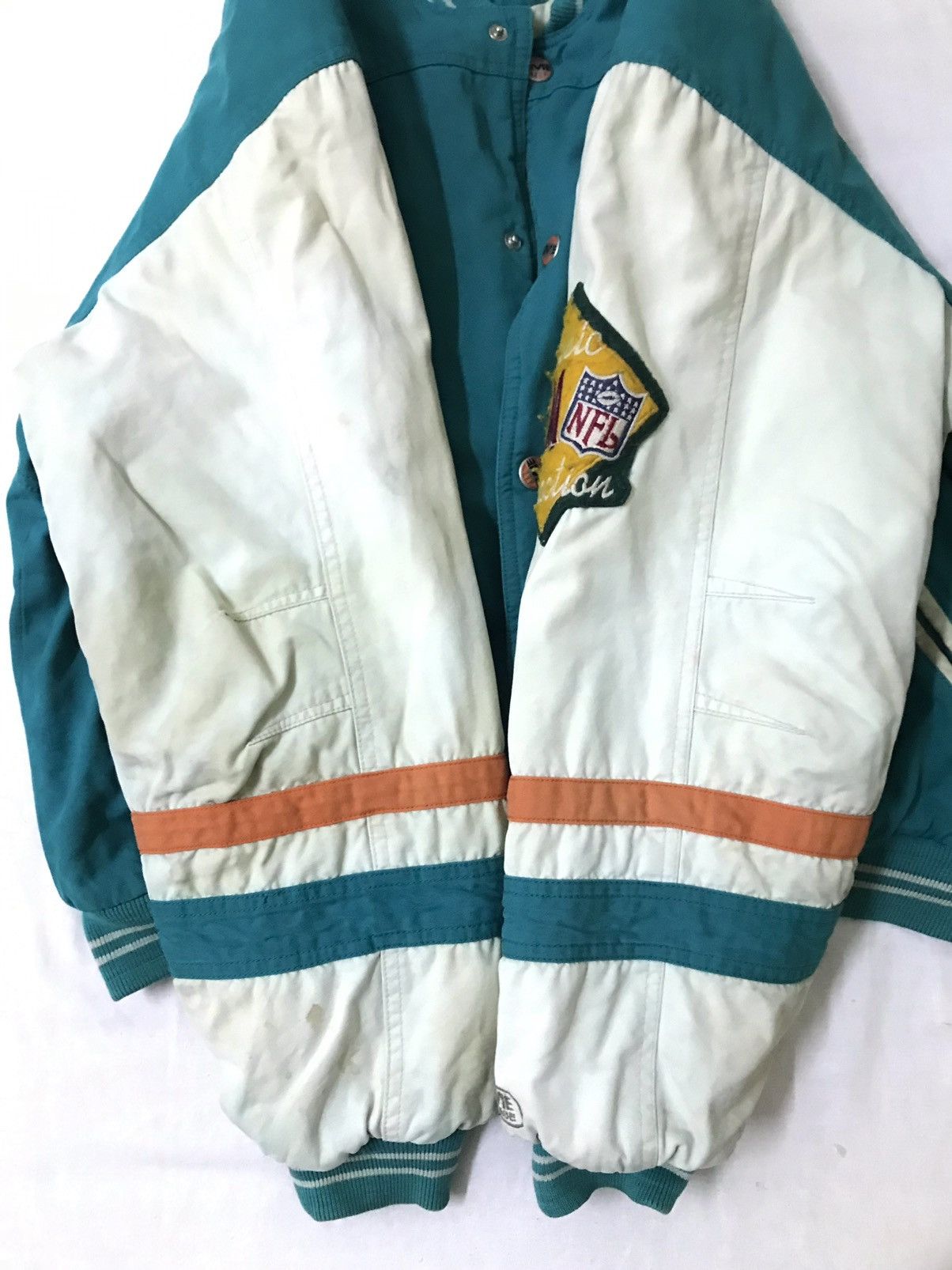 Vintage 90s MIAMI DOLPHIN NFL Team Jacket Size US M / EU 48-50 / 2 - 5 Thumbnail
