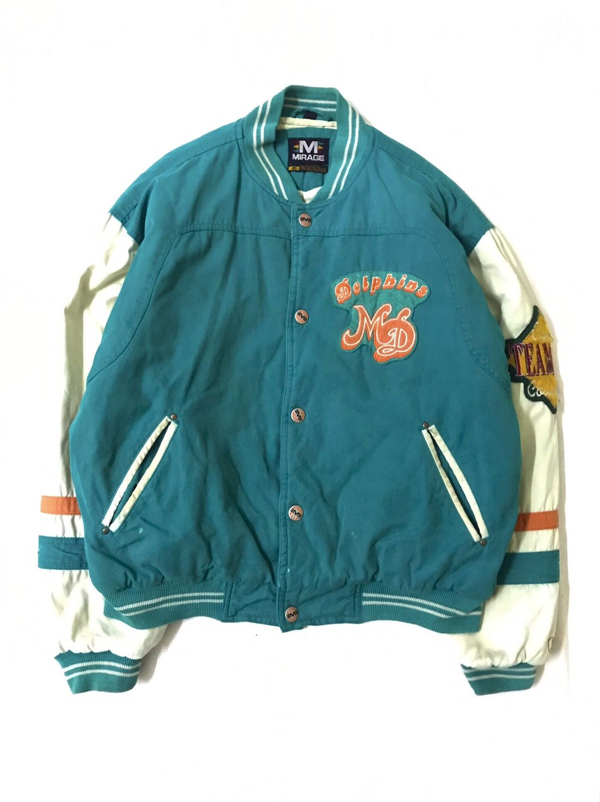 Vintage 90s MIAMI DOLPHIN NFL Team Jacket Size US M / EU 48-50 / 2 - 1 Preview