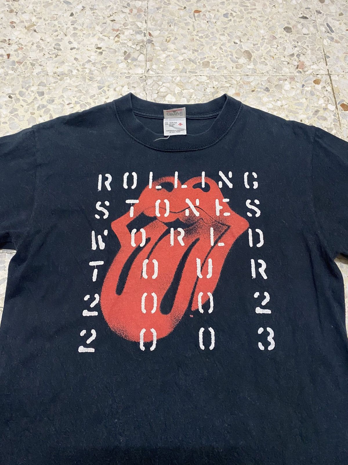 Band Tees Vintage Y2K Rolling stone World Tour 2002/2003 Promo Shirt Size US S / EU 44-46 / 1 - 6 Thumbnail