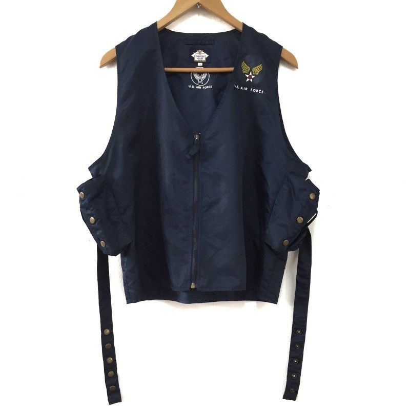 Japanese Brand U.S. AIR FORCE Vest Fashion By Stanford House Men Size US L / EU 52-54 / 3 - 1 Thumbnail