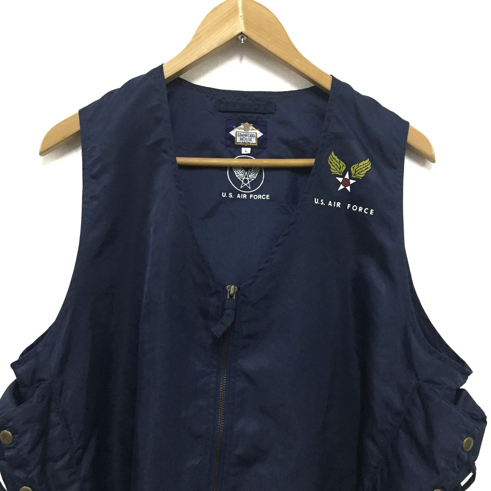 Japanese Brand U.S. AIR FORCE Vest Fashion By Stanford House Men Size US L / EU 52-54 / 3 - 4 Thumbnail