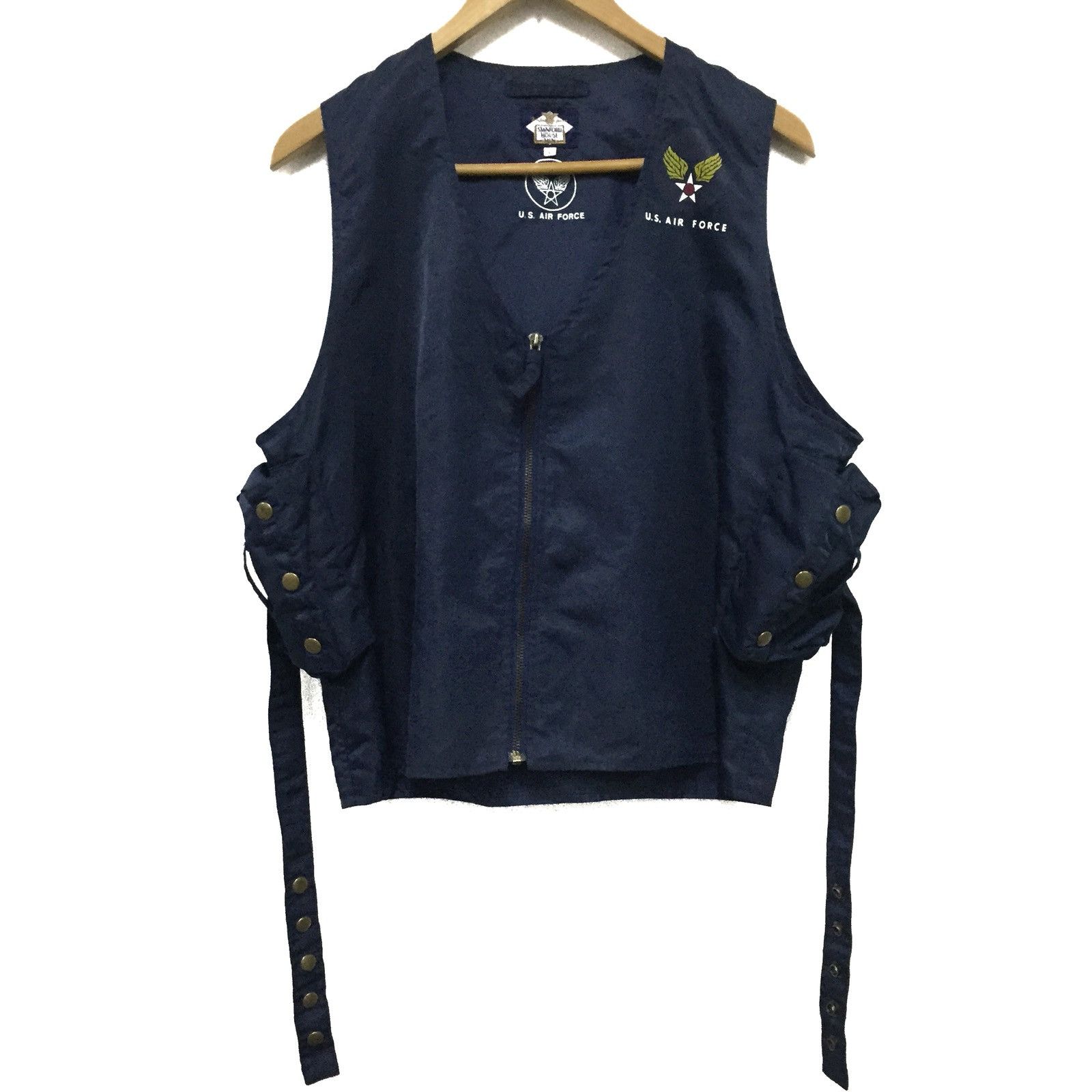 Japanese Brand U.S. AIR FORCE Vest Fashion By Stanford House Men Size US L / EU 52-54 / 3 - 6 Thumbnail