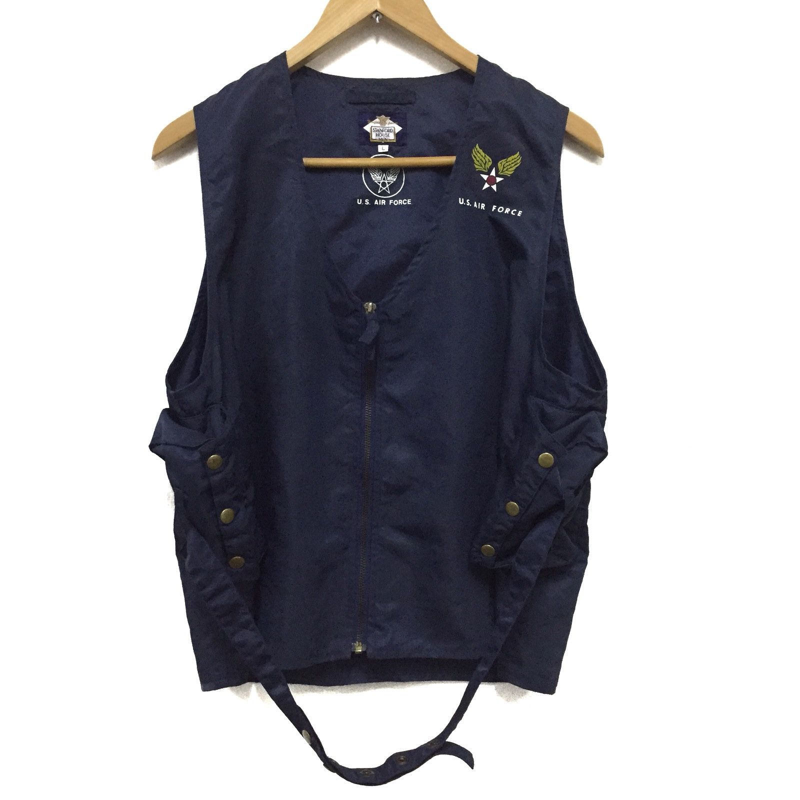 Japanese Brand U.S. AIR FORCE Vest Fashion By Stanford House Men Size US L / EU 52-54 / 3 - 2 Thumbnail