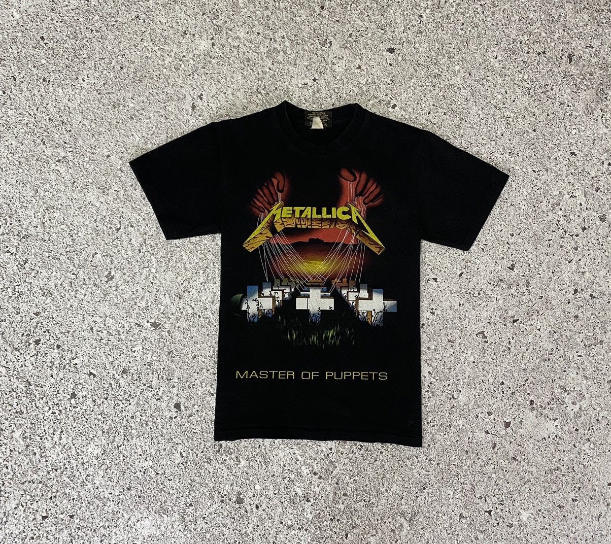 Band Tees × Metallica × Vintage 🔥BEST OFFER🔥 METALLICA MASTER OF PUPPETS ROCK BAND T-SHIRT Size US XS / EU 42 / 0 - 1 Thumbnail