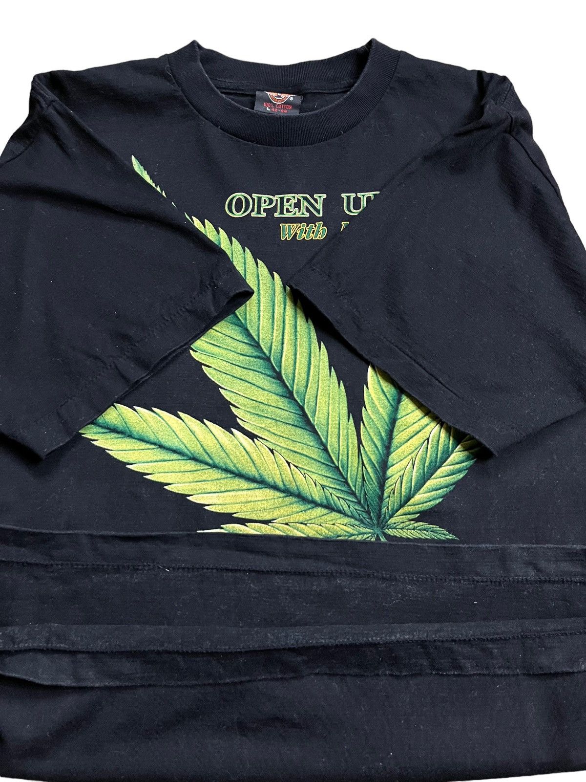 Rap Tees Vintage Open Up With Marijuana T-shirt Weed Stoned 420 Size US L / EU 52-54 / 3 - 5 Thumbnail