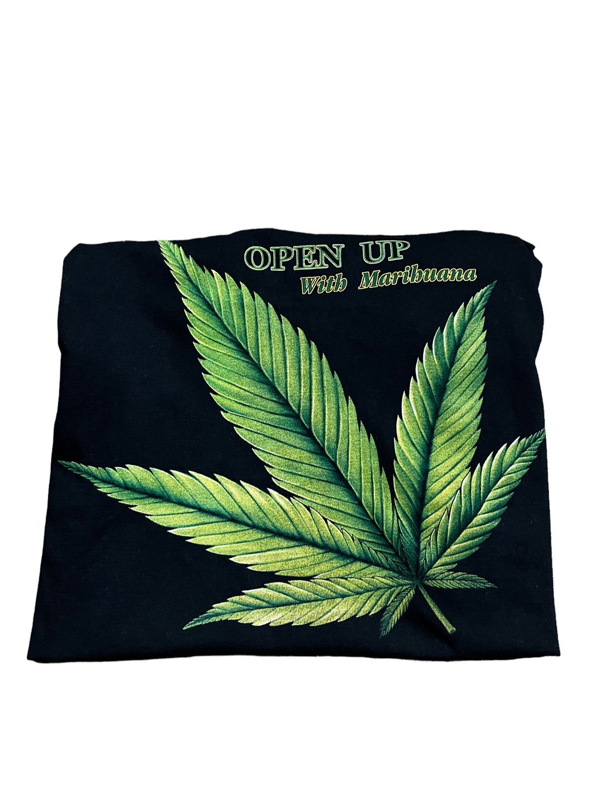 Rap Tees Vintage Open Up With Marijuana T-shirt Weed Stoned 420 Size US L / EU 52-54 / 3 - 10 Thumbnail