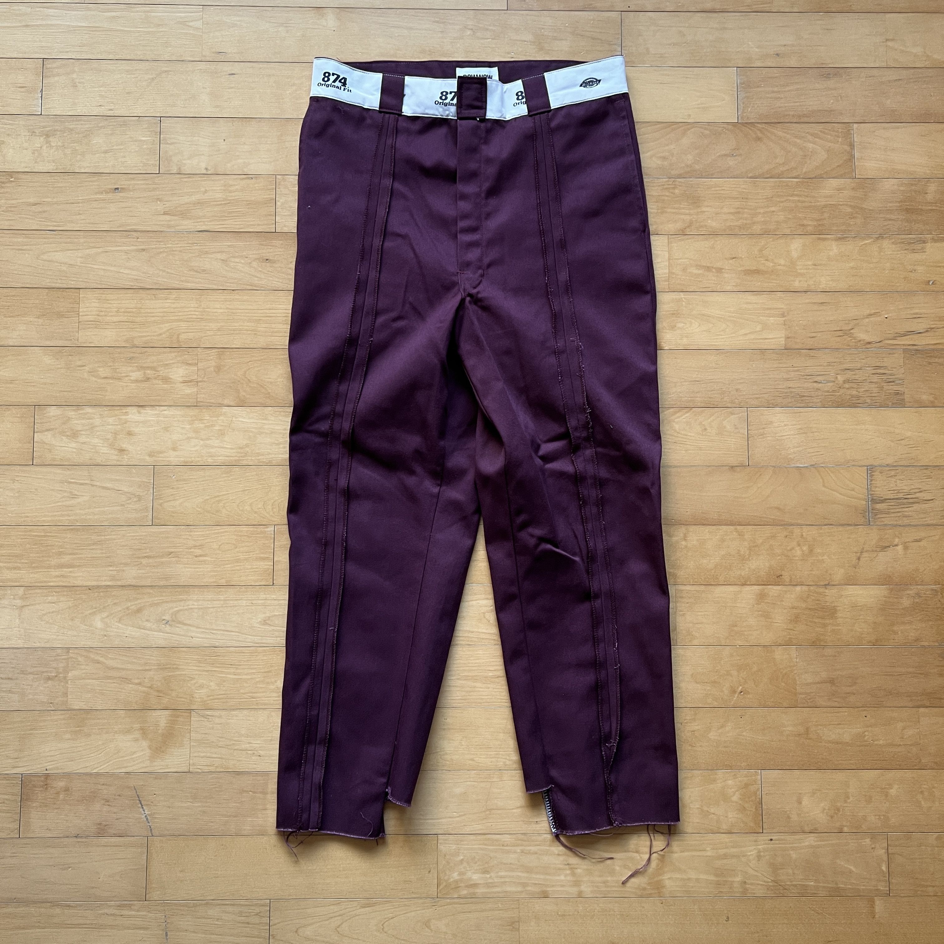 image of Bowwow X Dickies Cut Off 874 Pants M in Burgandy, Men's (Size 30)