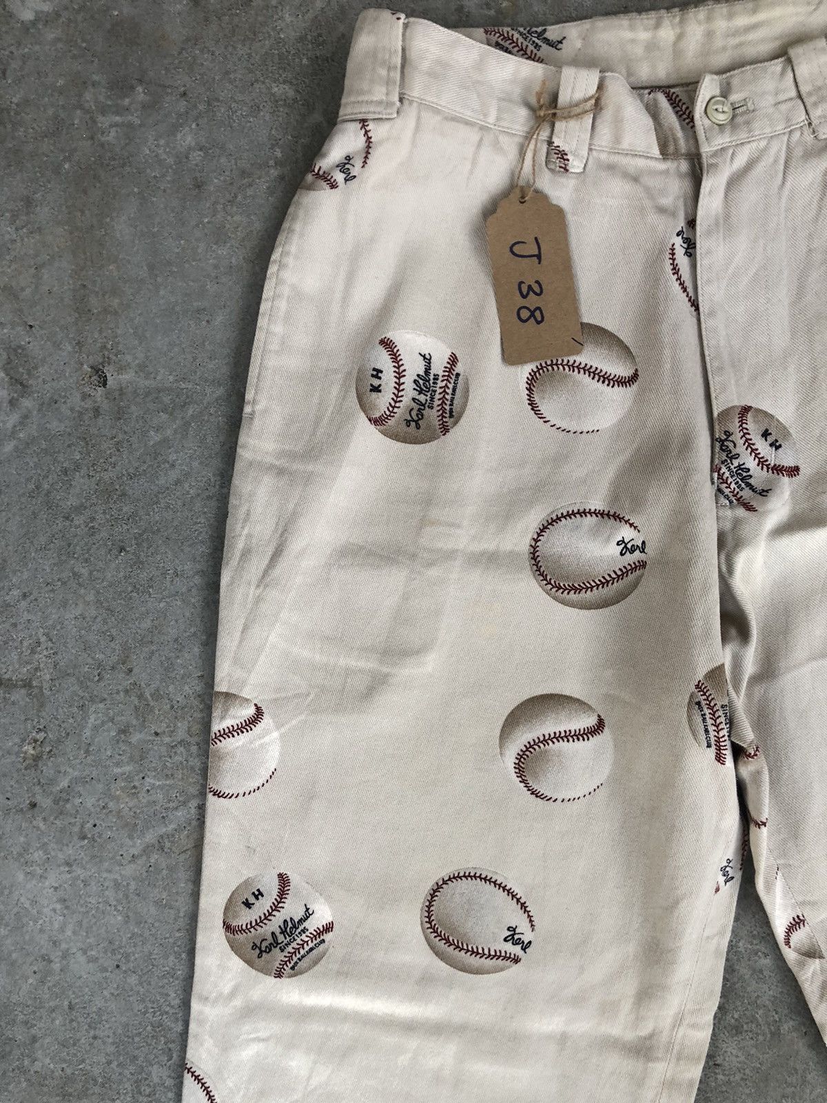 Karl Helmut Karl Helmut Baggy Pants Full Print Jeans Baseball Wide Pant Size US 30 / EU 46 - 7 Thumbnail