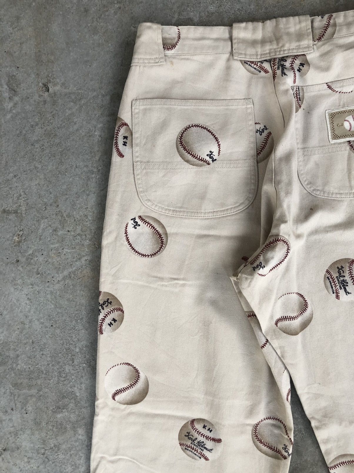 Karl Helmut Karl Helmut Baggy Pants Full Print Jeans Baseball Wide Pant Size US 30 / EU 46 - 12 Thumbnail