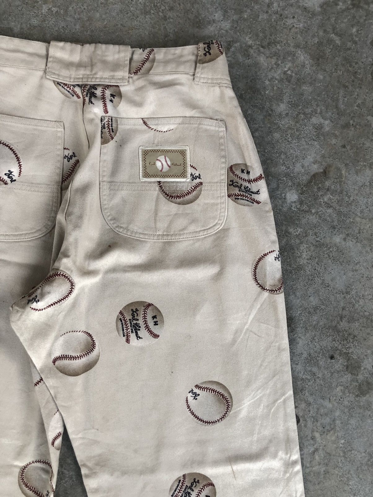 Karl Helmut Karl Helmut Baggy Pants Full Print Jeans Baseball Wide Pant Size US 30 / EU 46 - 13 Thumbnail