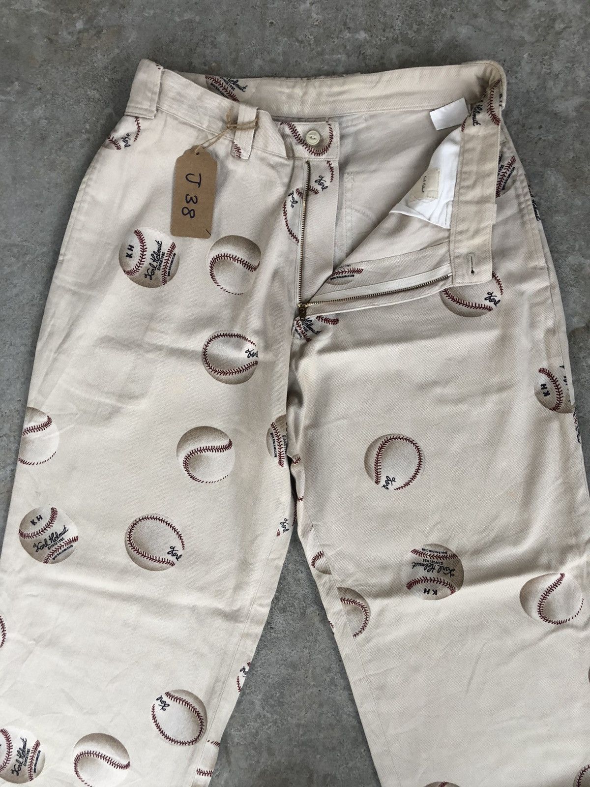 Karl Helmut Karl Helmut Baggy Pants Full Print Jeans Baseball Wide Pant Size US 30 / EU 46 - 3 Thumbnail