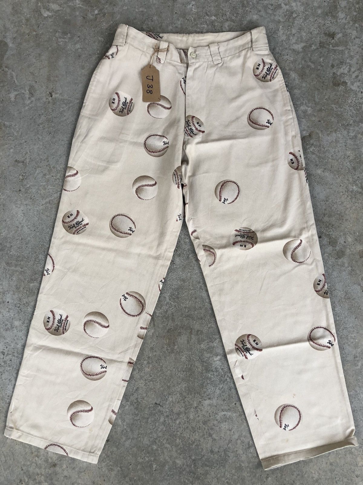 Karl Helmut Karl Helmut Baggy Pants Full Print Jeans Baseball Wide Pant Size US 30 / EU 46 - 1 Thumbnail
