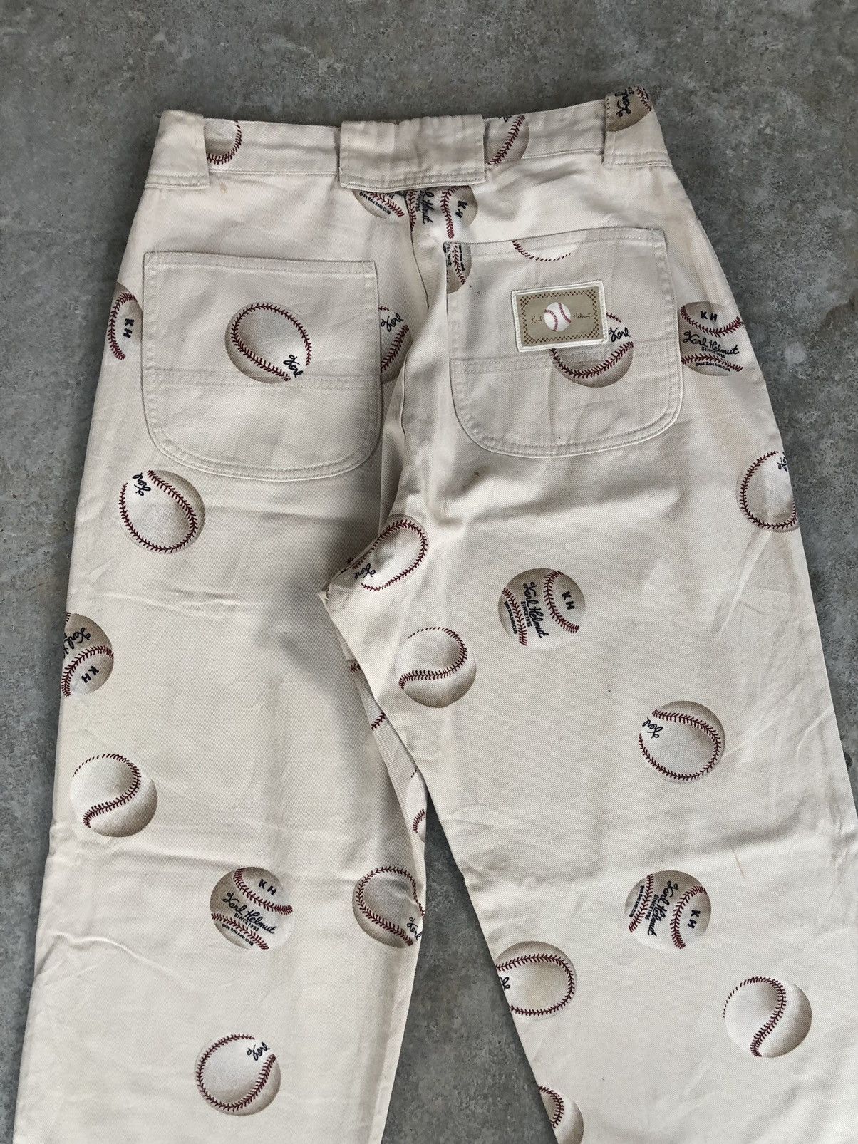 Karl Helmut Karl Helmut Baggy Pants Full Print Jeans Baseball Wide Pant Size US 30 / EU 46 - 4 Thumbnail