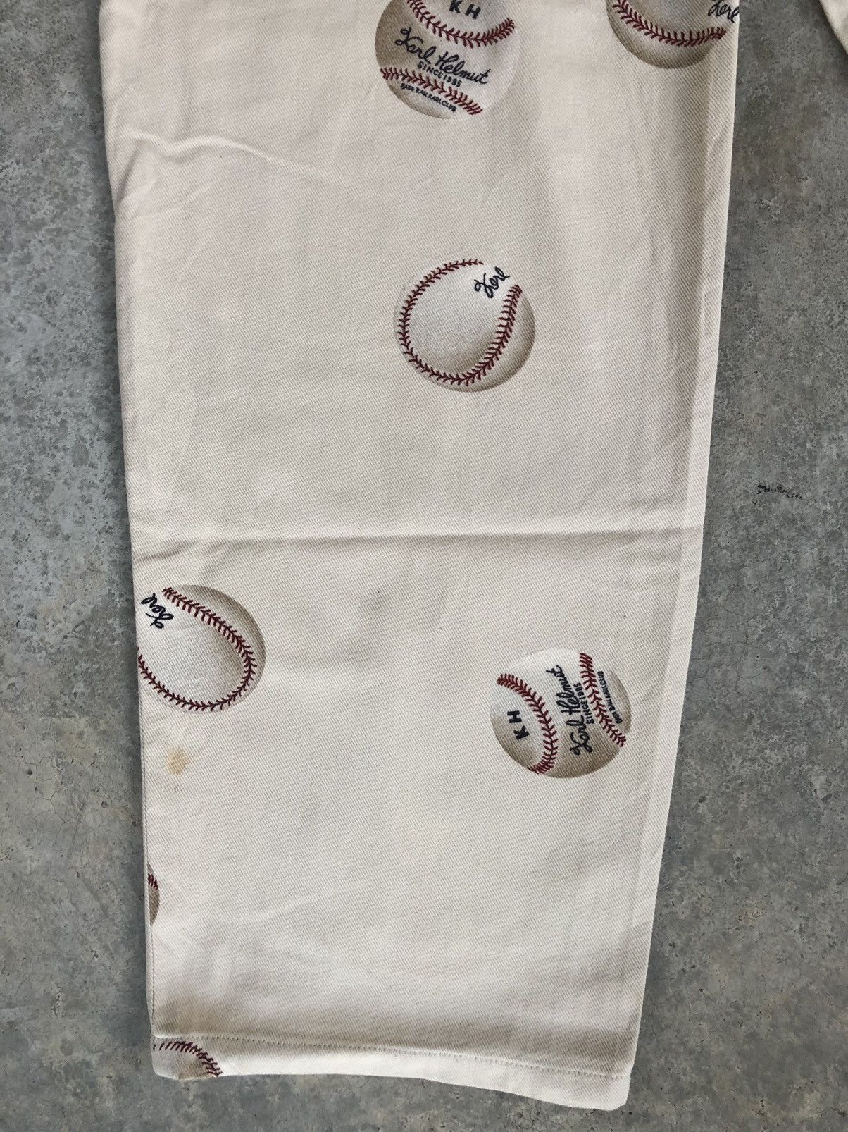 Karl Helmut Karl Helmut Baggy Pants Full Print Jeans Baseball Wide Pant Size US 30 / EU 46 - 10 Thumbnail