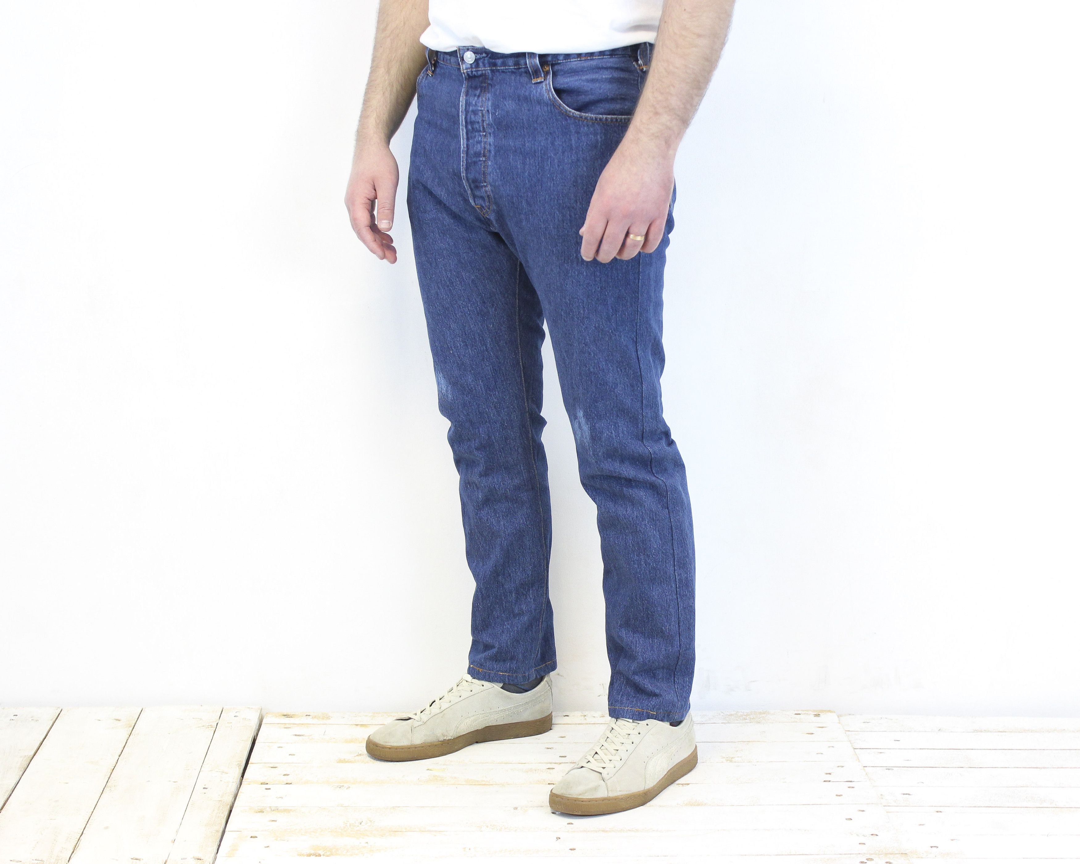 Levi's 501 Mens W34 L34 Regular Straight Jeans Denim Pants Trousers Size US 34 / EU 50 - 1 Thumbnail