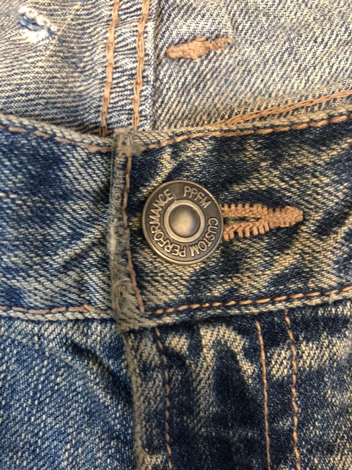 Japanese Brand × PPFM PPFM DISTRESSED SHORT DENIM Size US 32 / EU 48 - 4 Thumbnail
