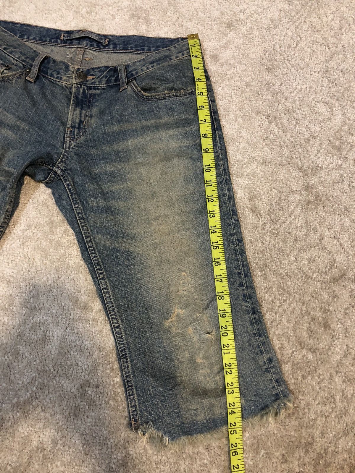 Japanese Brand × PPFM PPFM DISTRESSED SHORT DENIM Size US 32 / EU 48 - 11 Thumbnail
