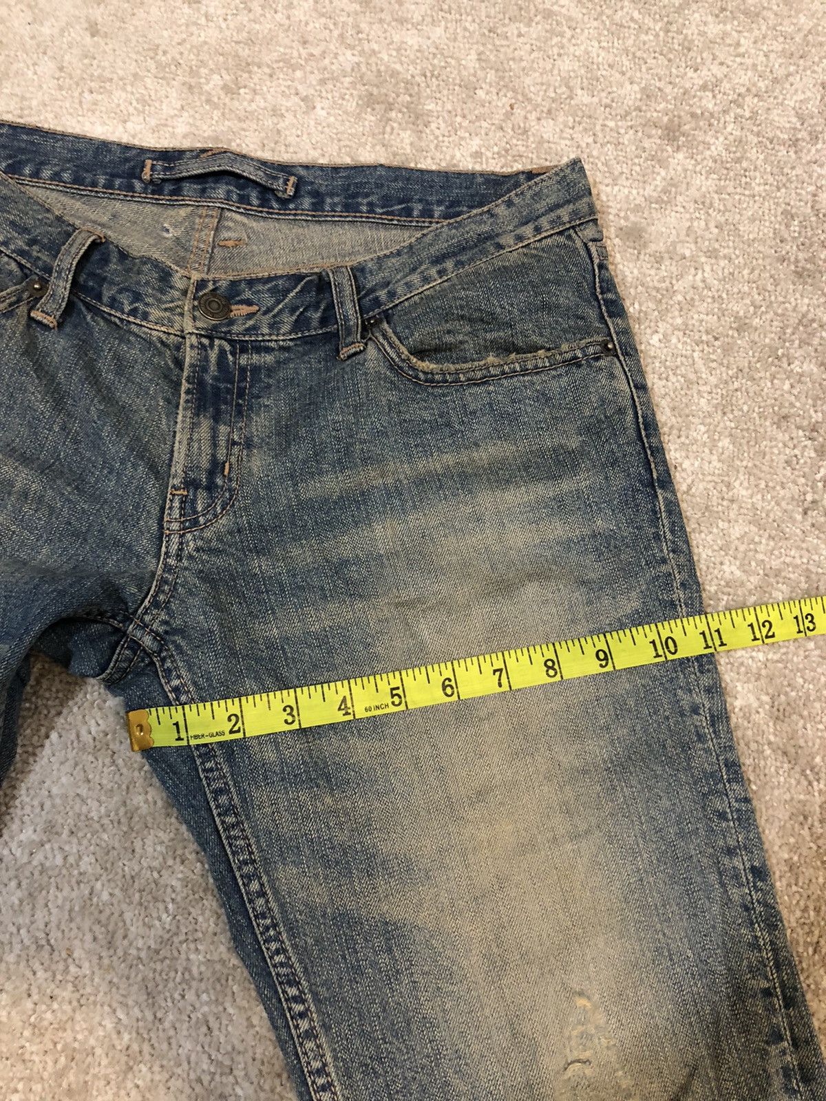 Japanese Brand × PPFM PPFM DISTRESSED SHORT DENIM Size US 32 / EU 48 - 10 Thumbnail
