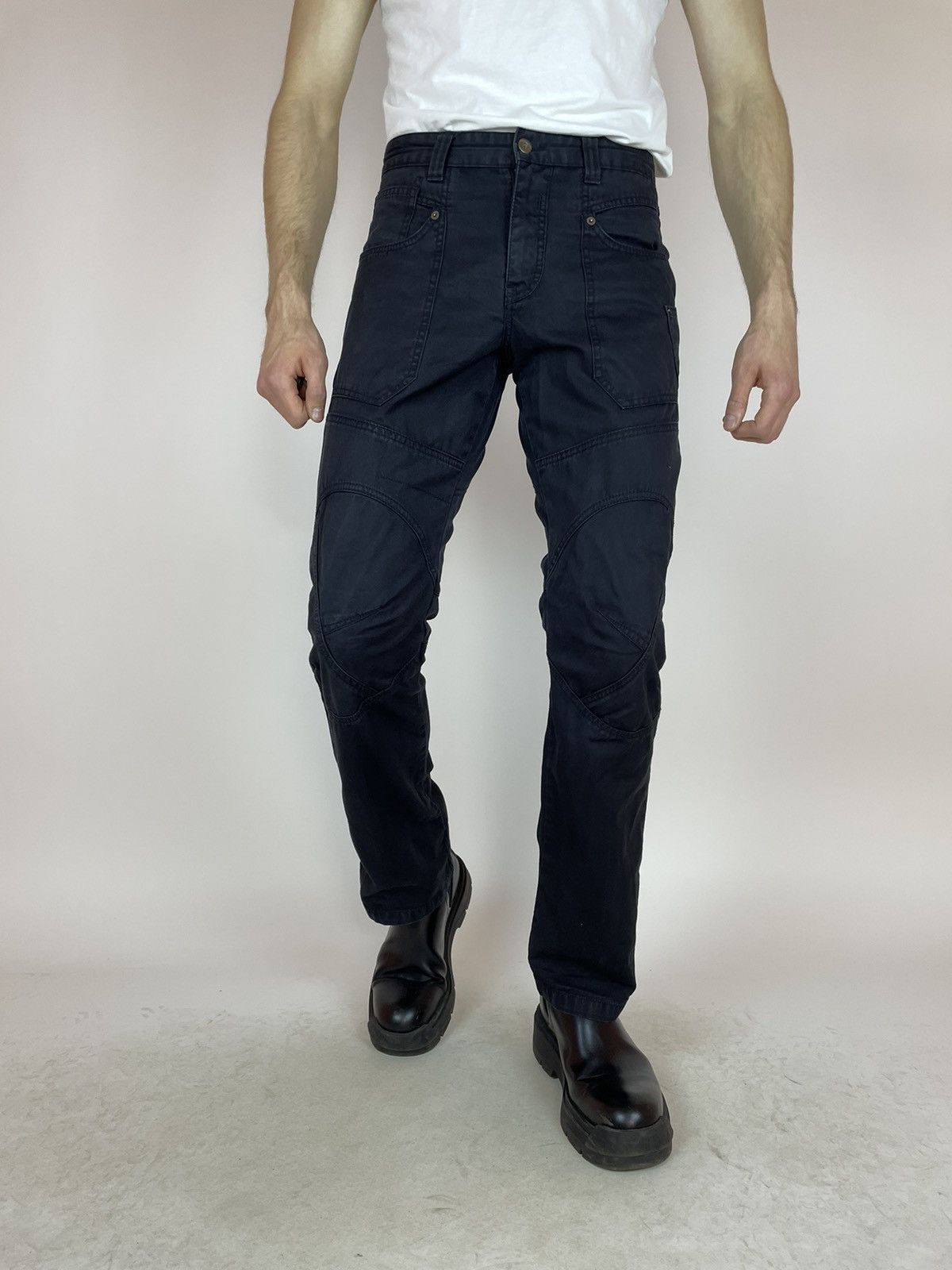 Other David Mayer Biker black Pants Mens size 31 Size US 31 - 3 Thumbnail