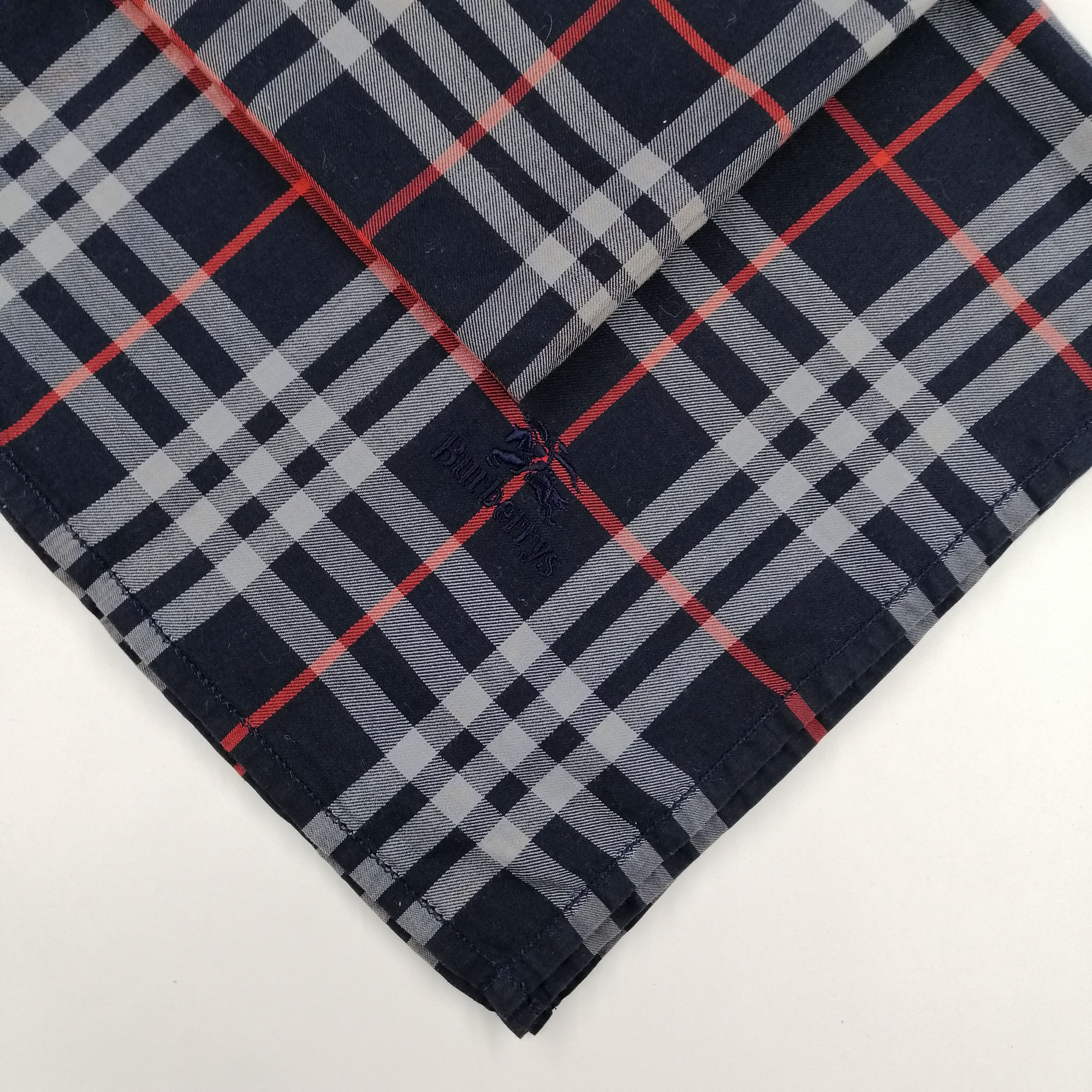 Burberry × Vintage BURBERRY Handkerchief/Neckerchief/Bandana-KD1021 Size ONE SIZE - 4 Thumbnail