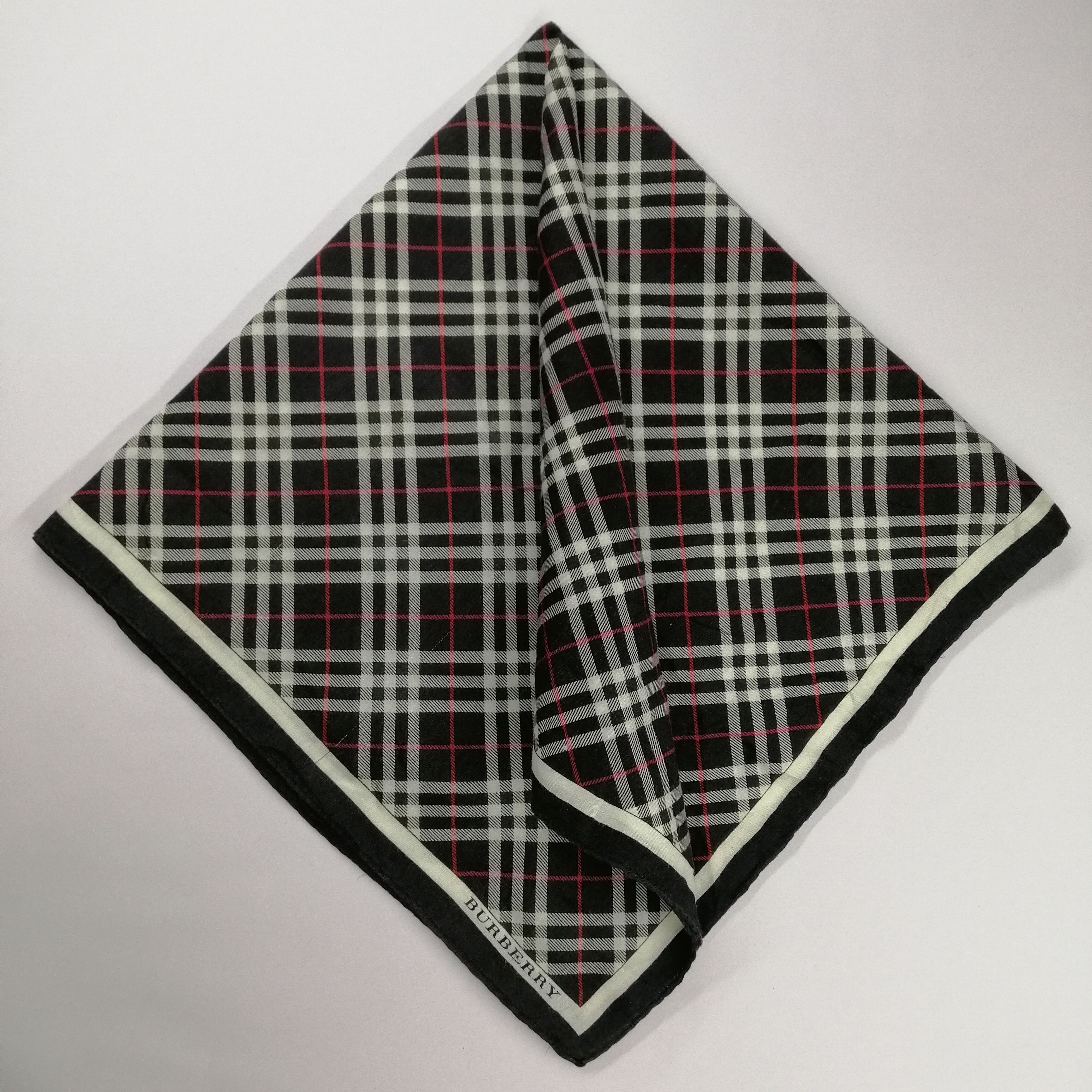 Burberry × Vintage BURBERRY Handkerchief/Neckerchief/Bandana-KD1023 Size ONE SIZE - 1 Thumbnail