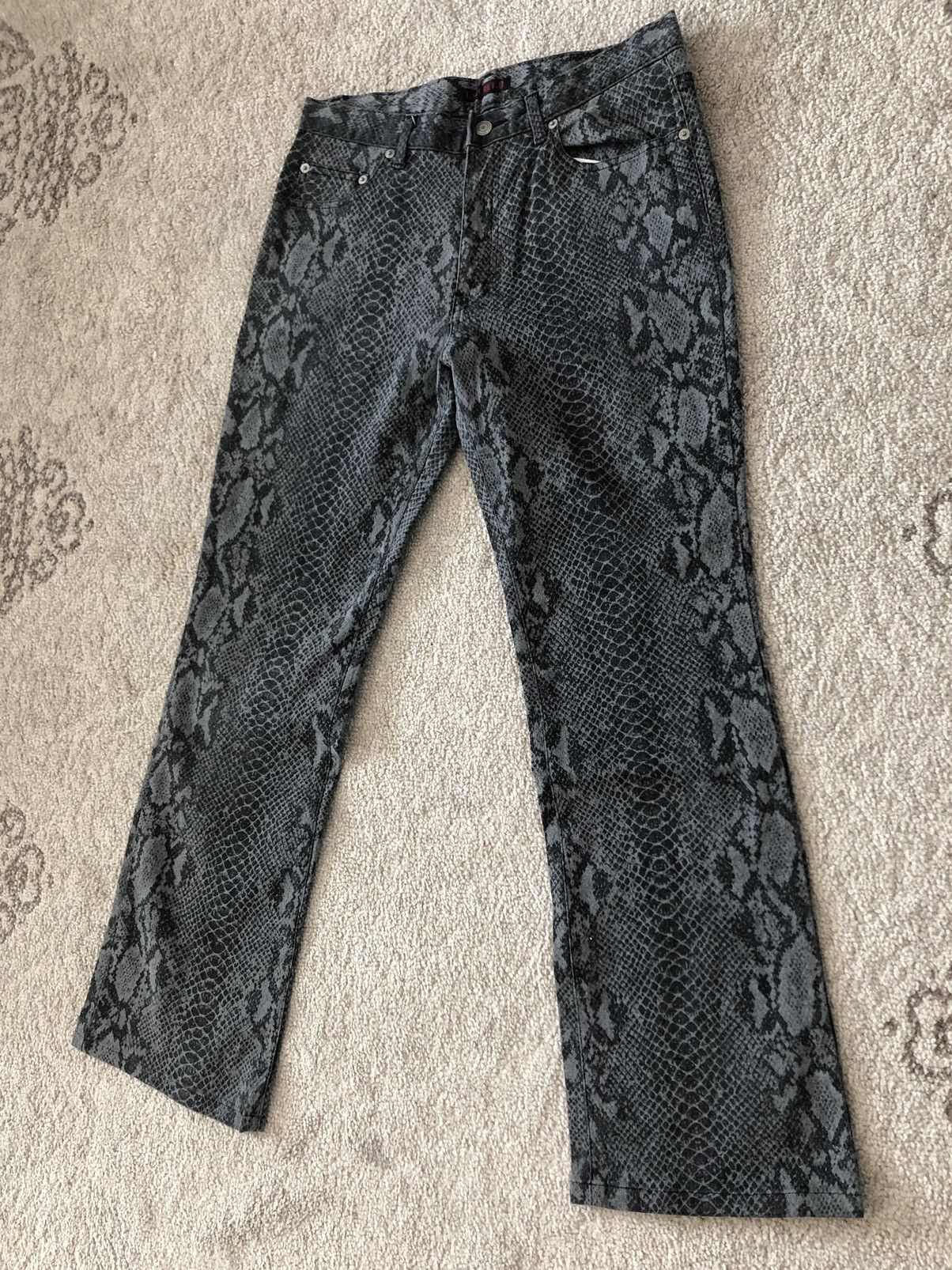 Hysteric Glamour × Japanese Brand J.SECRET.B PYTHONS SKINS HYSTERIC GLAMOUR INSPIRED PANTS Size US 31 - 2 Thumbnail