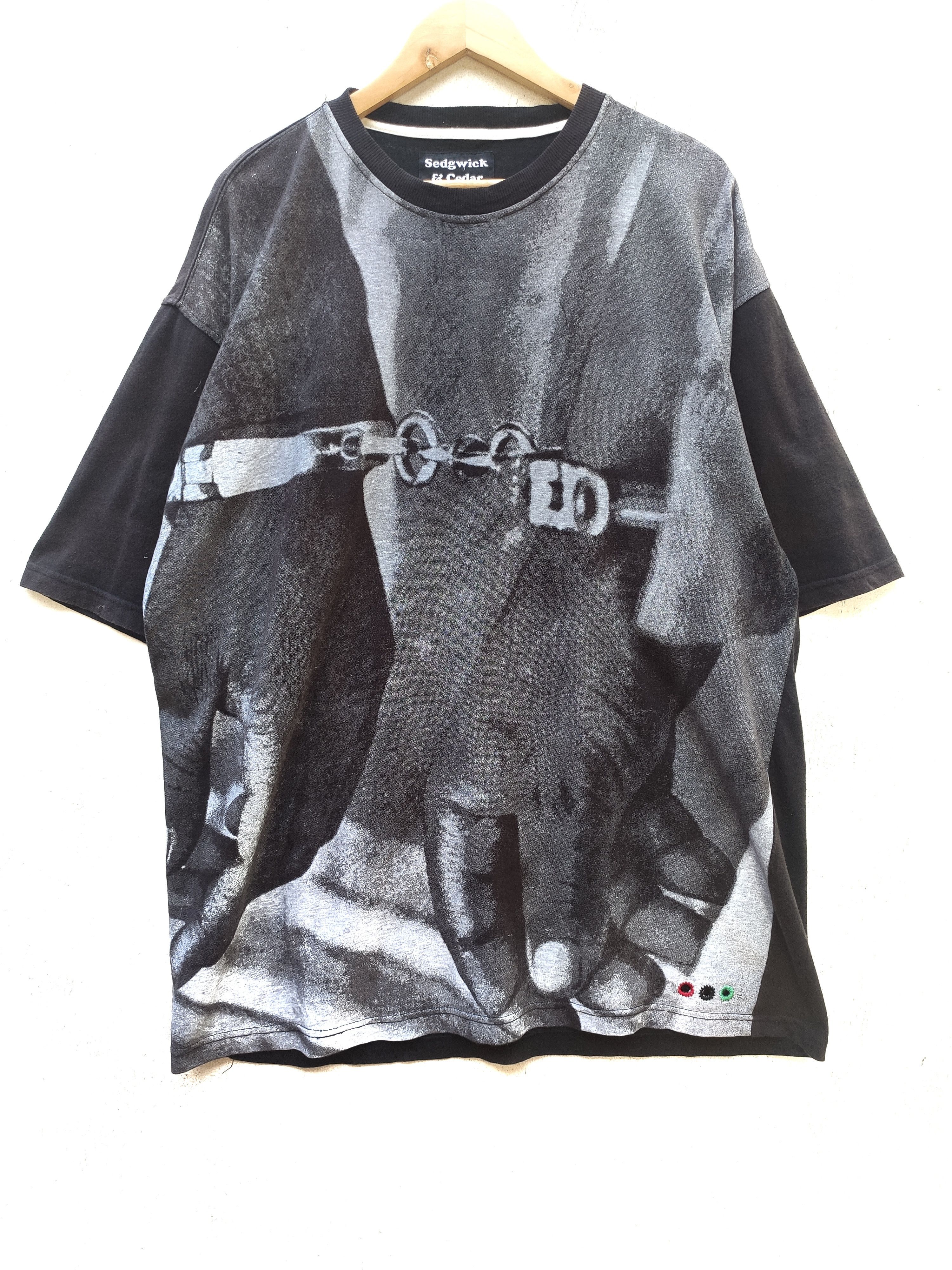 Pre-owned Japanese Brand Sedgwick & Cedar Vintage Clothing Co T Shirt Full Print In Multi