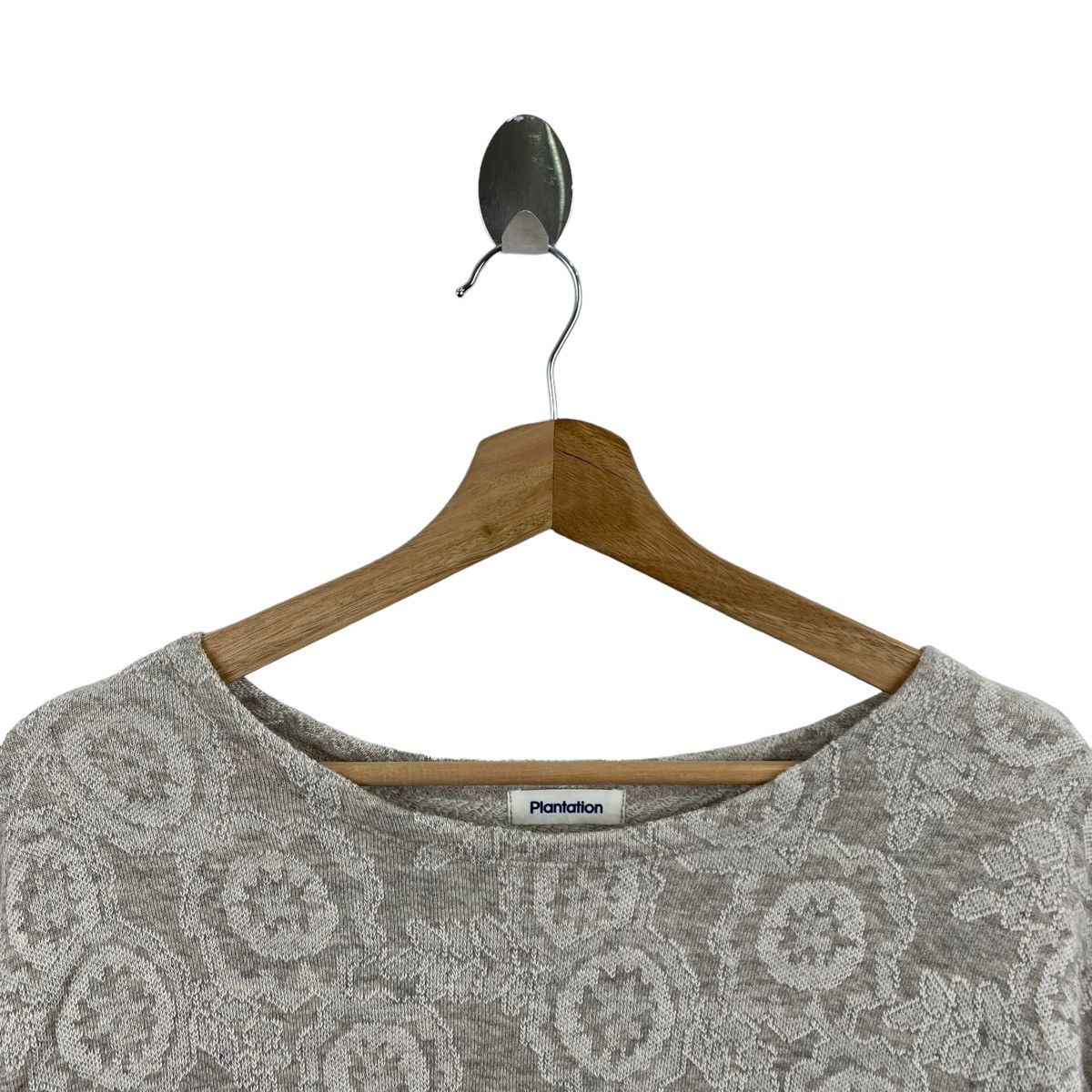 Vintage Vintage PLANTATION ISSEY MIYAKE Flower Overprint Grey Dress Size L / US 10 / IT 46 - 2 Thumbnail