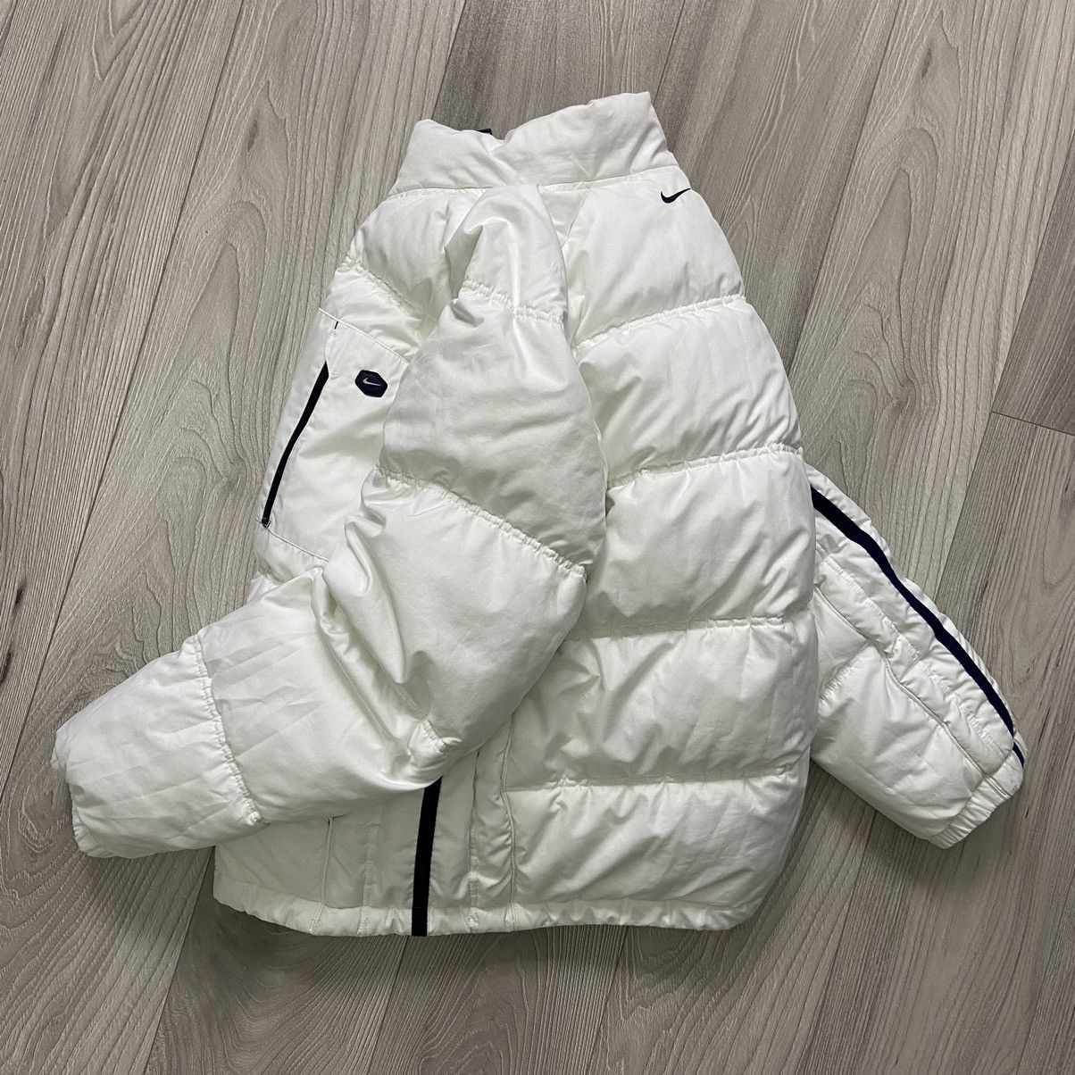 image of Nike Tn Vintage Down Puffer Jacket Drill Nikelab Y2K in White, Men's (Size XL)