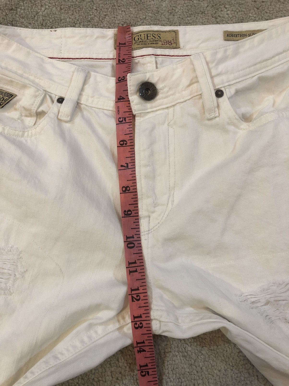 Guess Guess Distressed Denim jeans Size US 33 - 12 Thumbnail