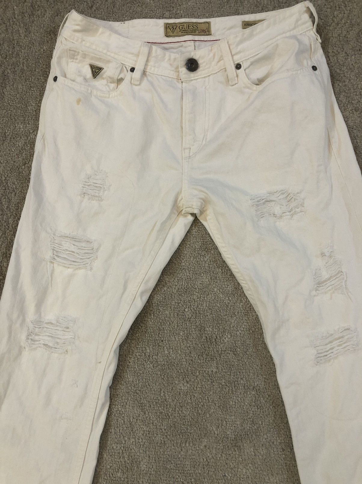 Guess Guess Distressed Denim jeans Size US 33 - 2 Thumbnail