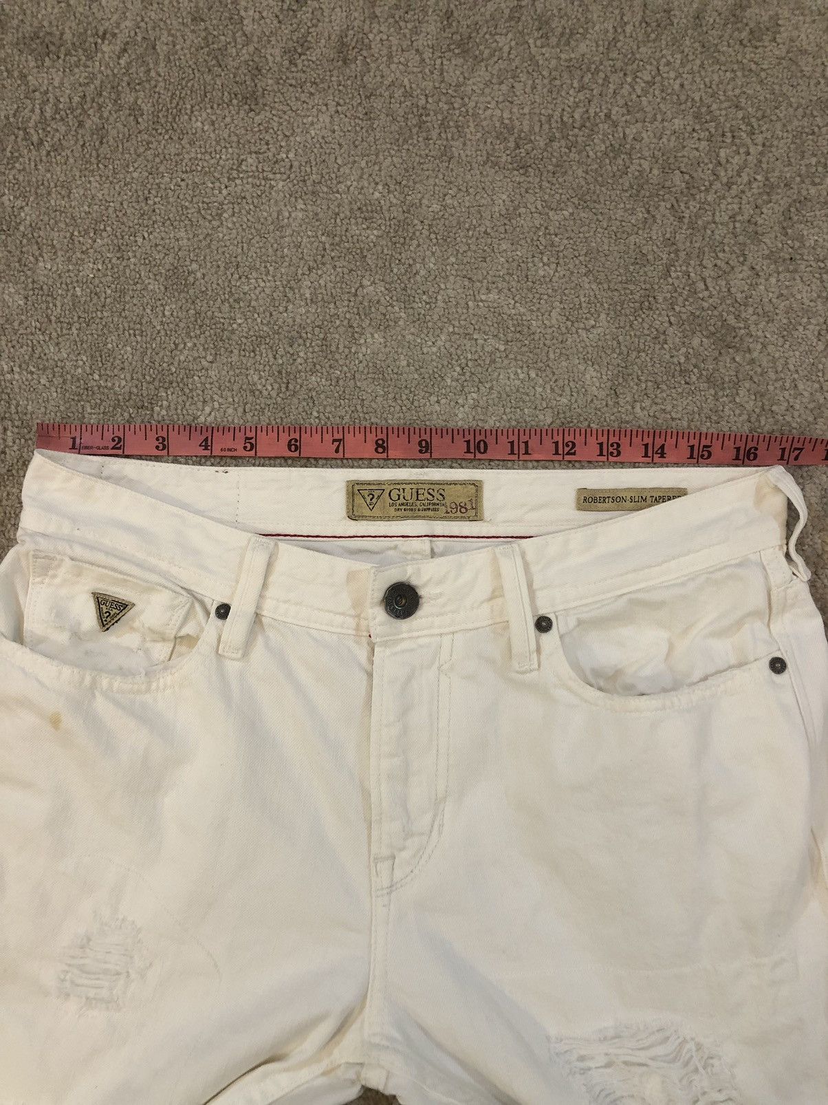 Guess Guess Distressed Denim jeans Size US 33 - 11 Thumbnail