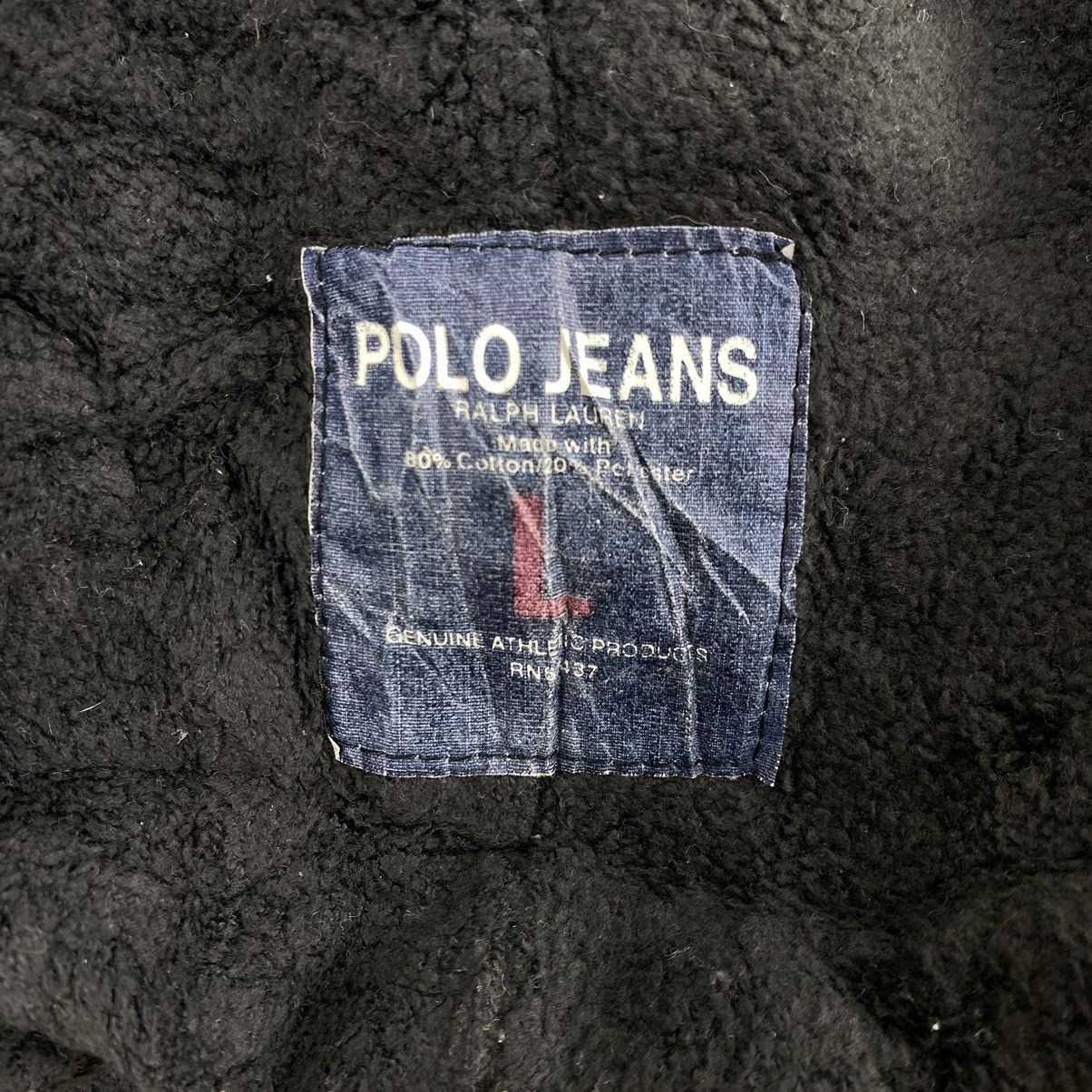 Polo Ralph Lauren POLO JEANS Co. RL Emboidered Brand Retro Sherpa Black Hoodie Size US XL / EU 56 / 4 - 4 Thumbnail