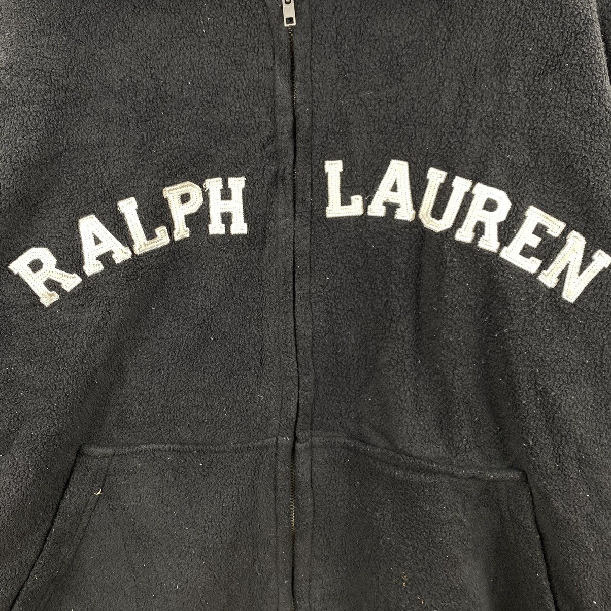 Polo Ralph Lauren POLO JEANS Co. RL Emboidered Brand Retro Sherpa Black Hoodie Size US XL / EU 56 / 4 - 3 Thumbnail