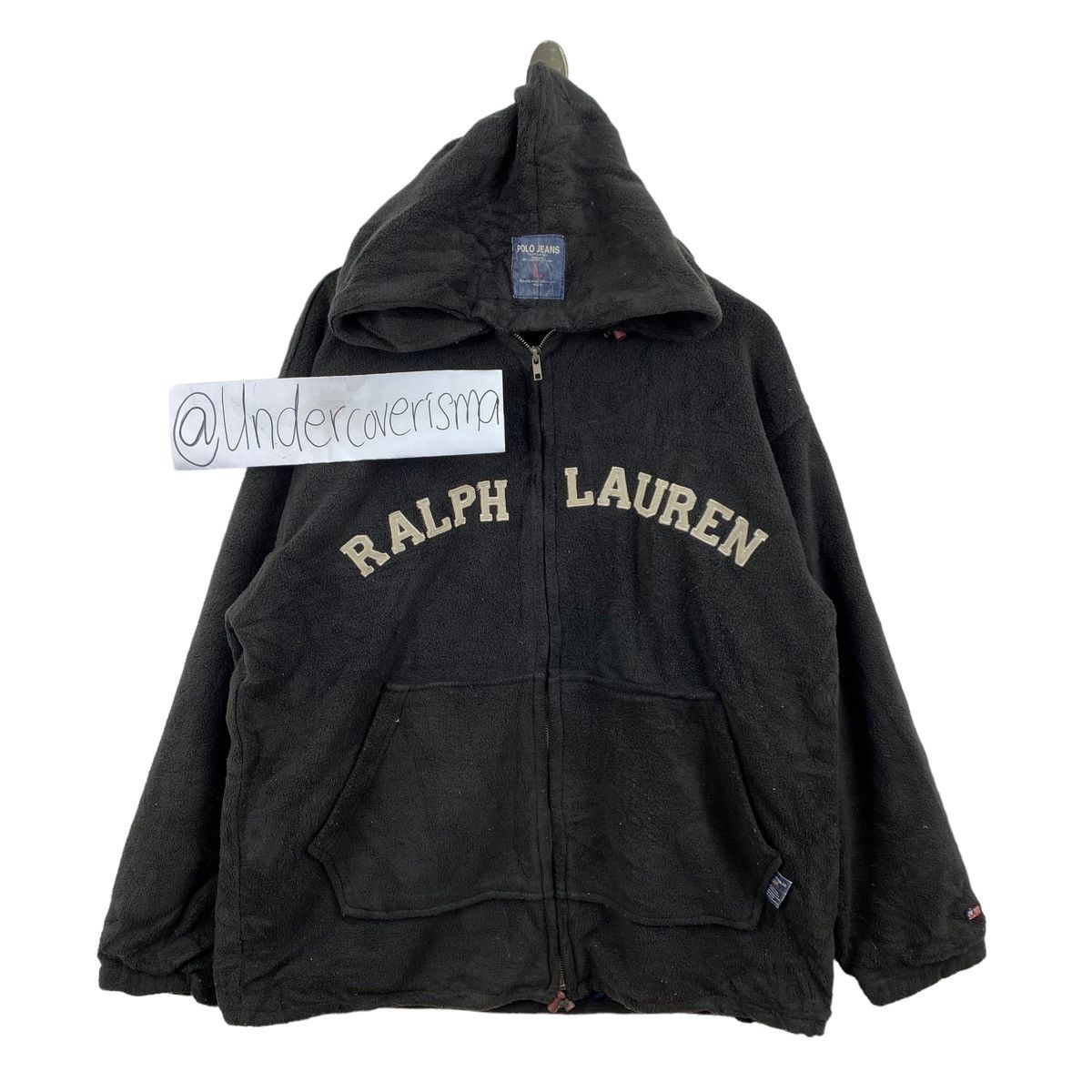 Polo Ralph Lauren POLO JEANS Co. RL Emboidered Brand Retro Sherpa Black Hoodie Size US XL / EU 56 / 4 - 1 Thumbnail