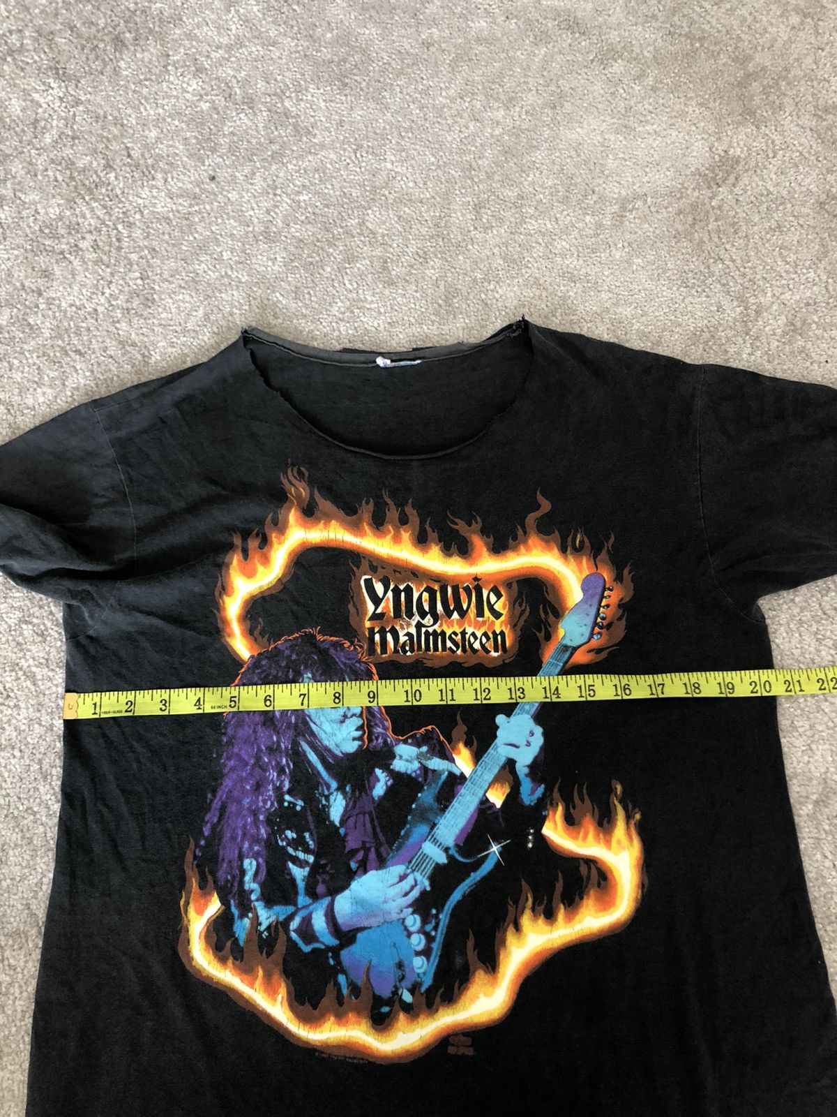 Band Tees × Vintage VINTAGE DISTRESSED YNGWIE MALMSTEEN TEES Size US M / EU 48-50 / 2 - 8 Thumbnail