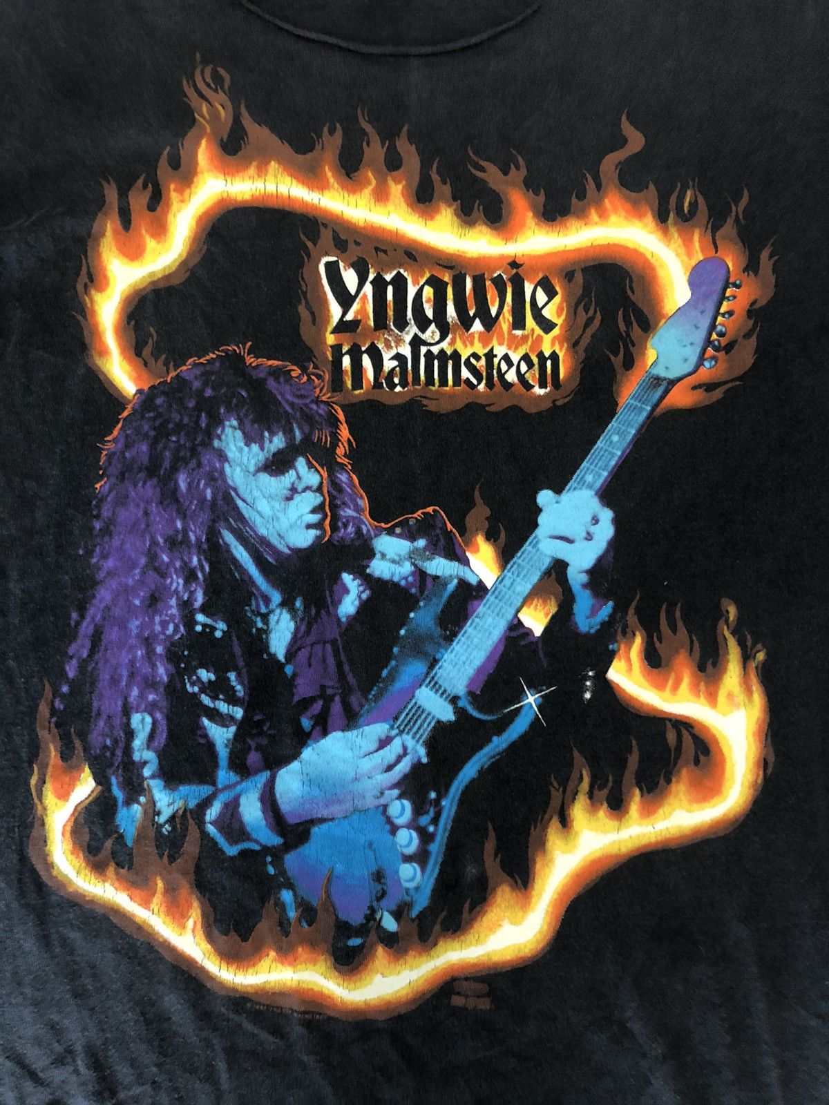 Band Tees × Vintage VINTAGE DISTRESSED YNGWIE MALMSTEEN TEES Size US M / EU 48-50 / 2 - 2 Thumbnail