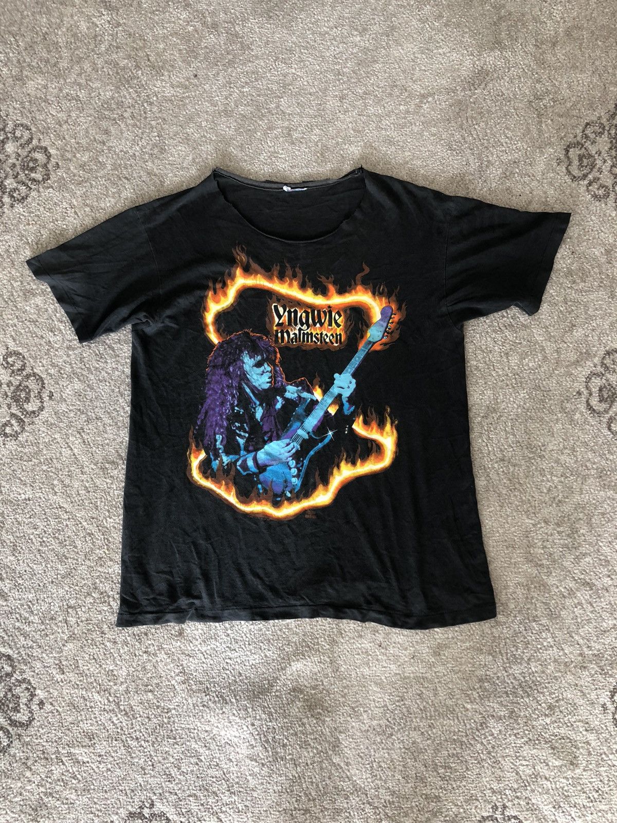 Band Tees × Vintage VINTAGE DISTRESSED YNGWIE MALMSTEEN TEES Size US M / EU 48-50 / 2 - 1 Thumbnail