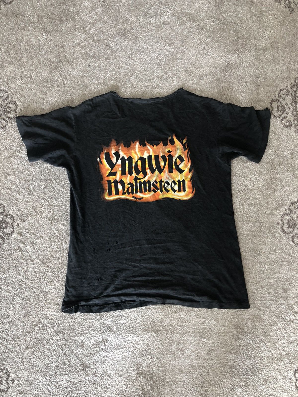 Band Tees × Vintage VINTAGE DISTRESSED YNGWIE MALMSTEEN TEES Size US M / EU 48-50 / 2 - 6 Thumbnail