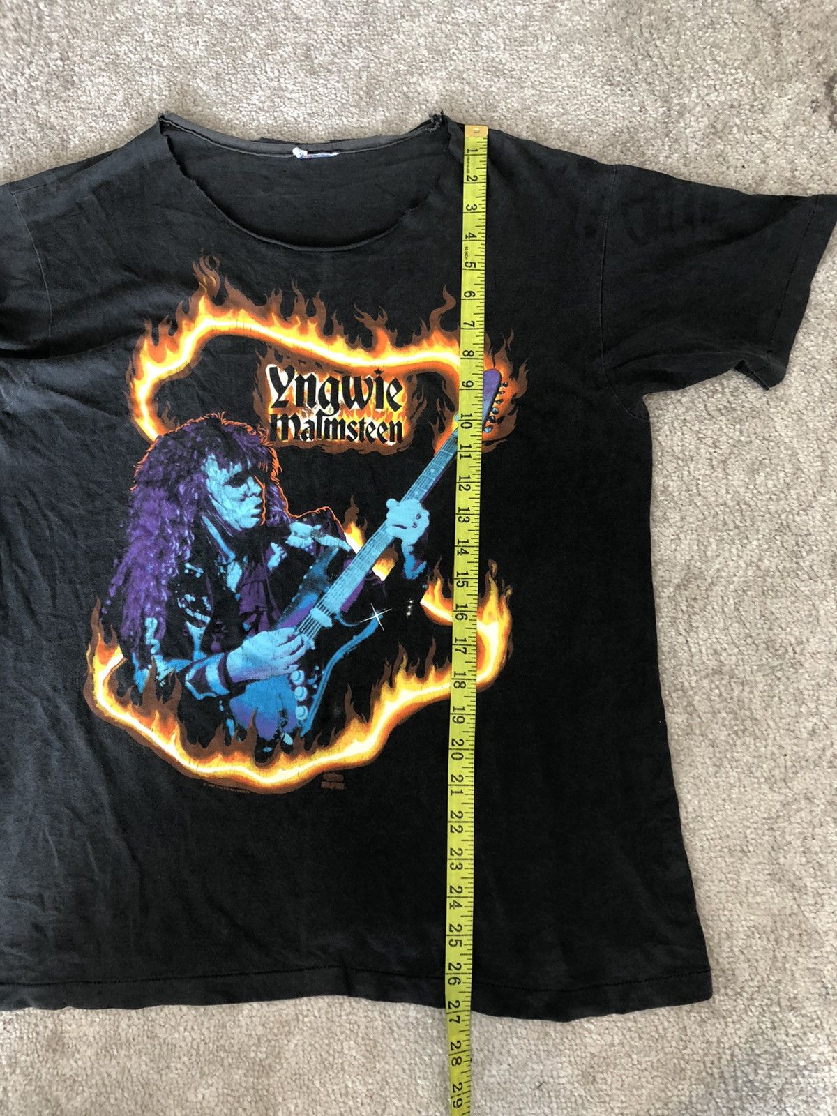 Band Tees × Vintage VINTAGE DISTRESSED YNGWIE MALMSTEEN TEES Size US M / EU 48-50 / 2 - 9 Thumbnail