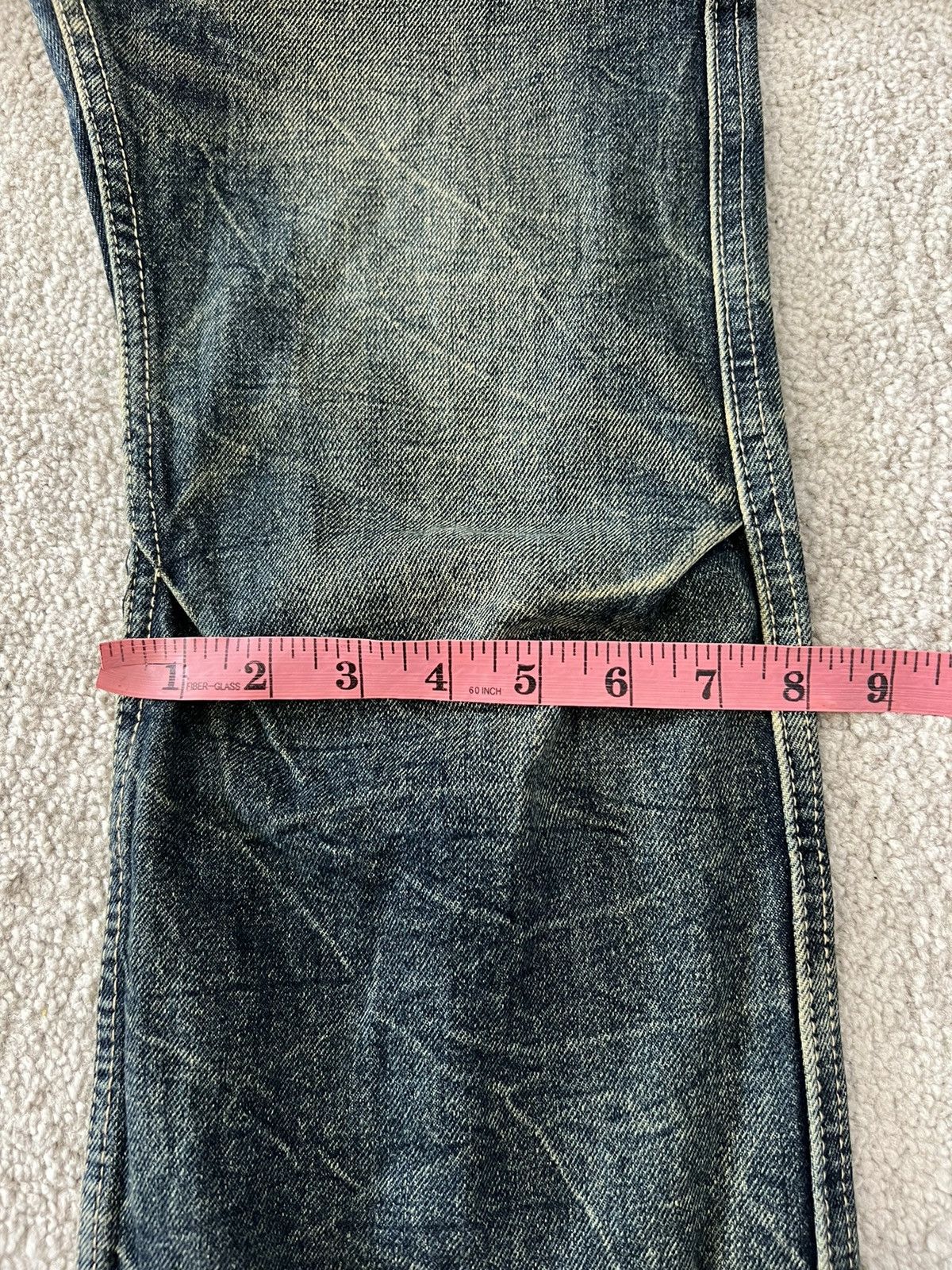 Japanese Brand Jack serika Wings painted jeans Size US 31 - 11 Thumbnail