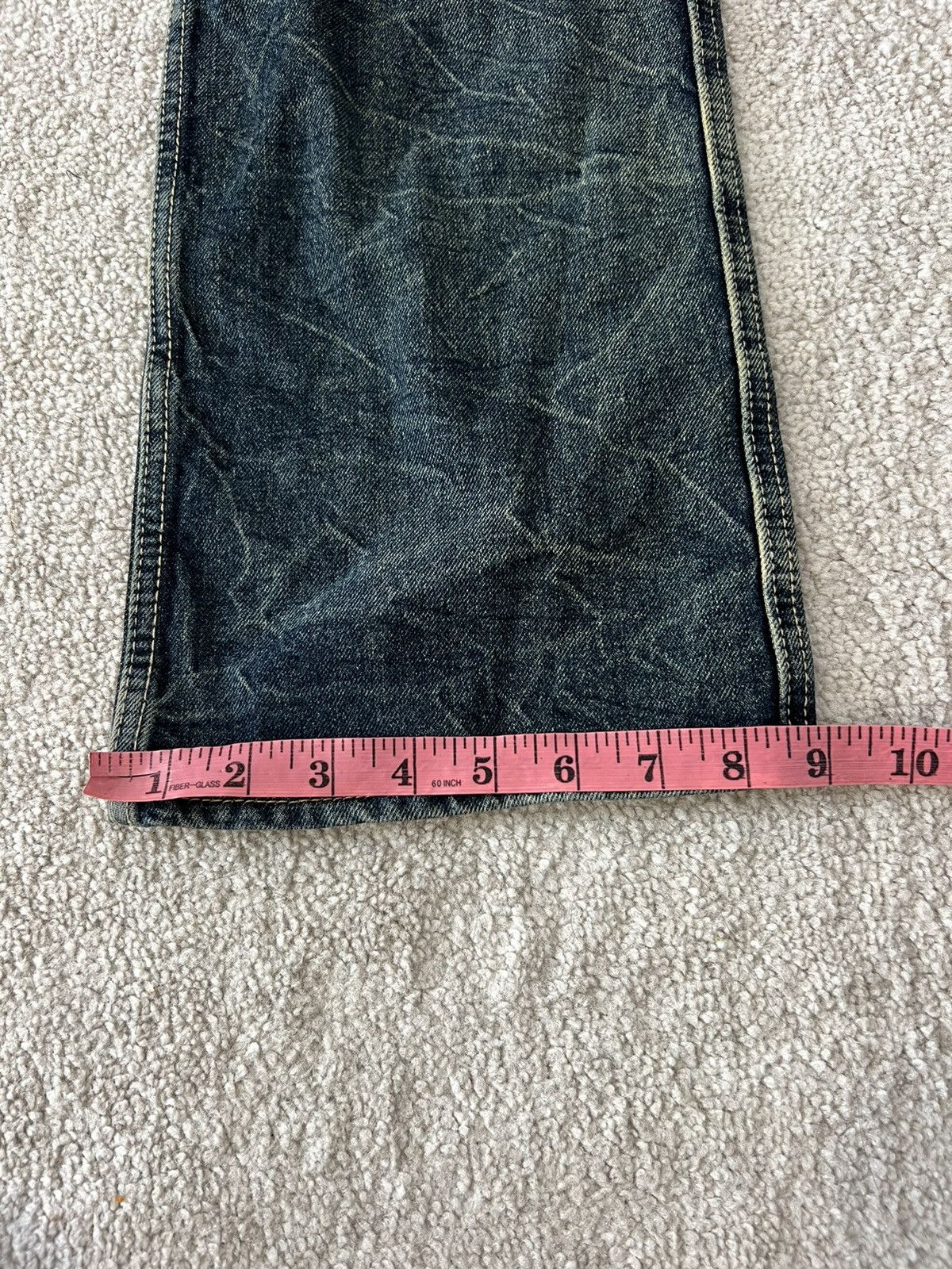 Japanese Brand Jack serika Wings painted jeans Size US 31 - 12 Thumbnail