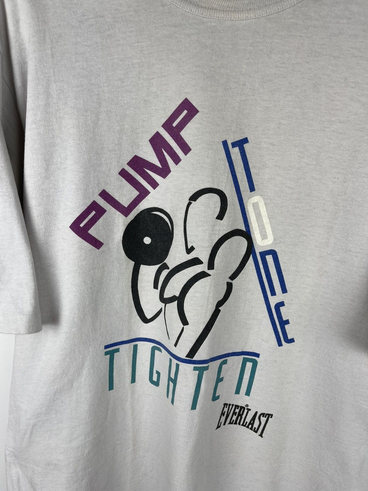 Everlast × Vintage Everlast vintage 90s “ pump tone tighten” made in USA tee Size US XL / EU 56 / 4 - 4 Thumbnail