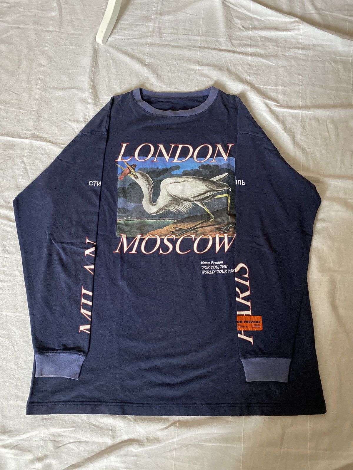 Heron Preston Heron Preston for you the world tour Longsleeve Size US L / EU 52-54 / 3 - 3 Thumbnail