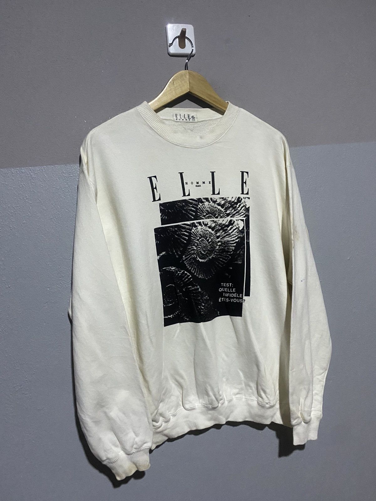 Designer × Japanese Brand 🔥SALE🔥ELLE HOMME PARIS SWEATSHIRT Size US L / EU 52-54 / 3 - 3 Thumbnail