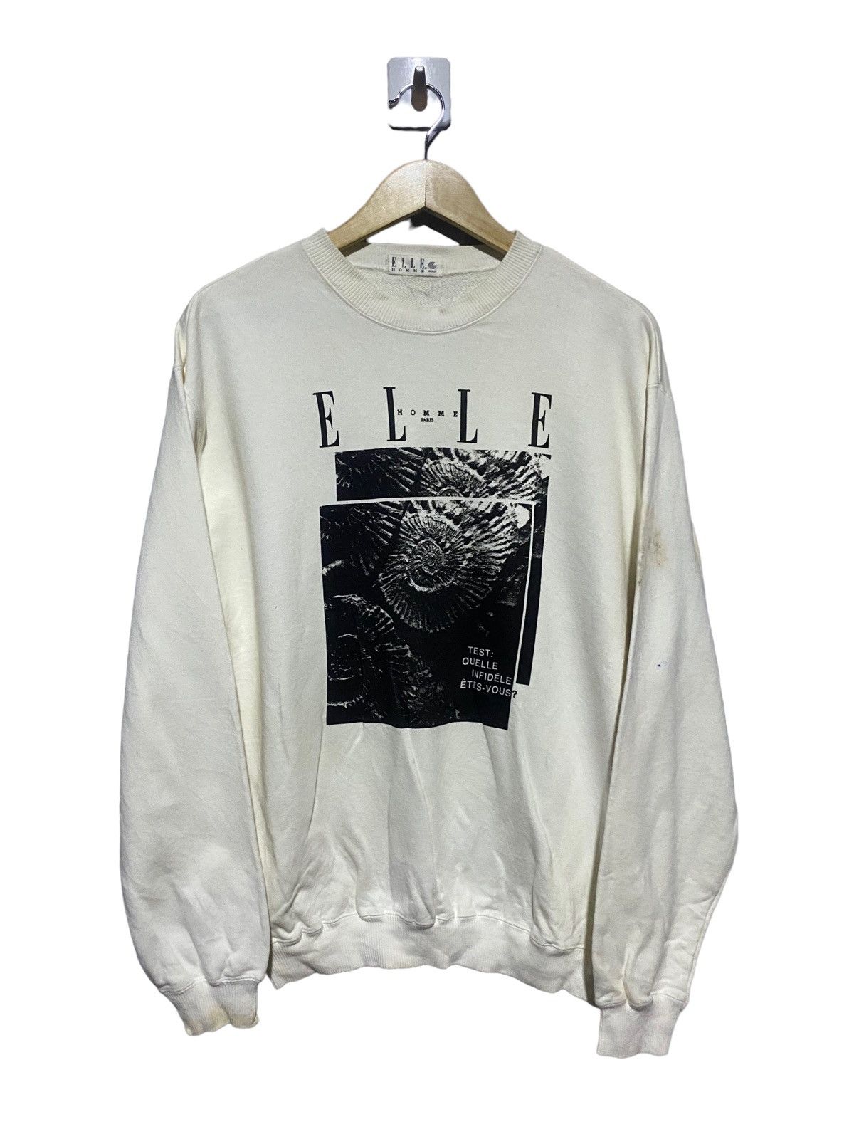 Designer × Japanese Brand 🔥SALE🔥ELLE HOMME PARIS SWEATSHIRT Size US L / EU 52-54 / 3 - 1 Thumbnail