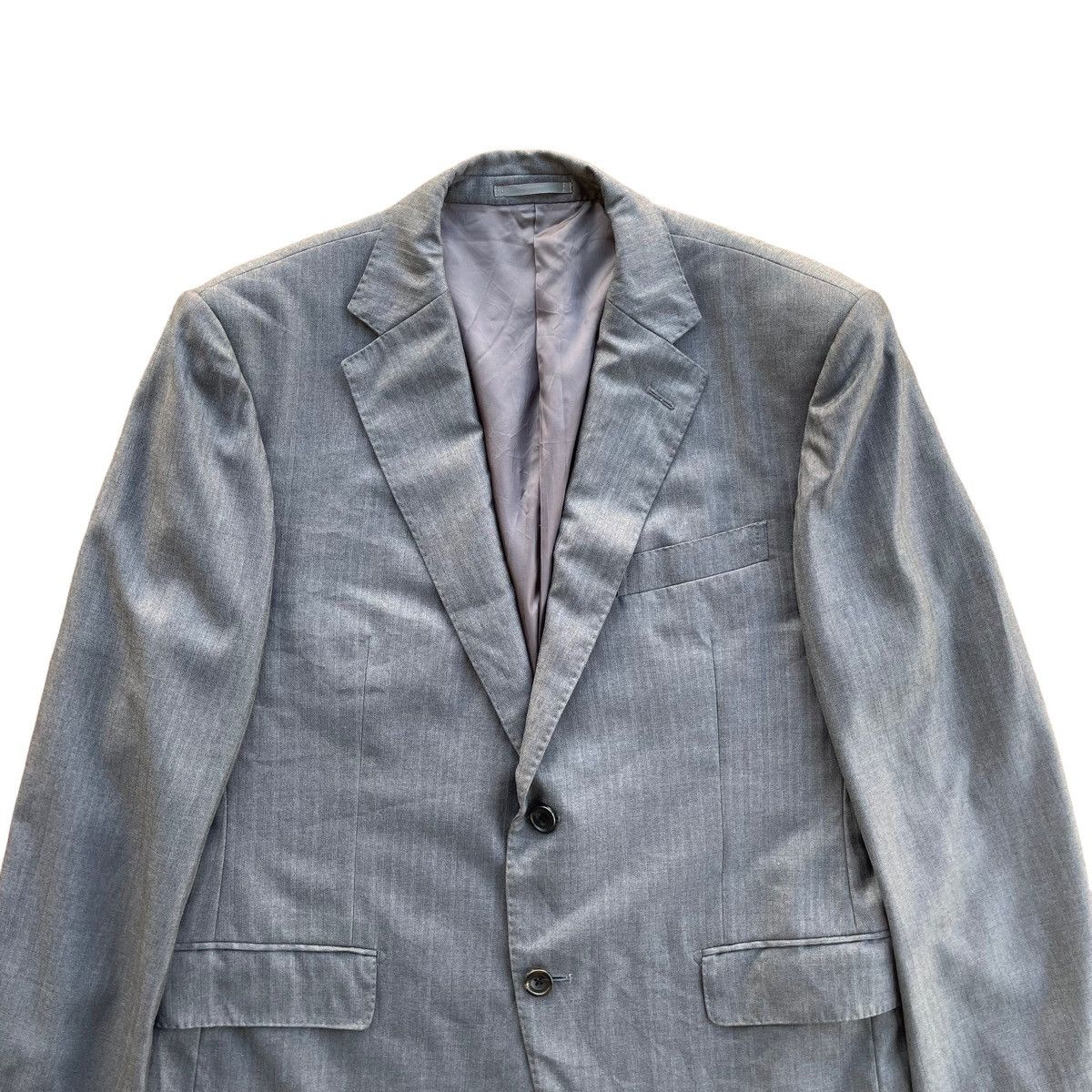 Loro Piana 💥 Loro Piana Button Linen Blazer Coat Jacket Size US L / EU 52-54 / 3 - 3 Thumbnail