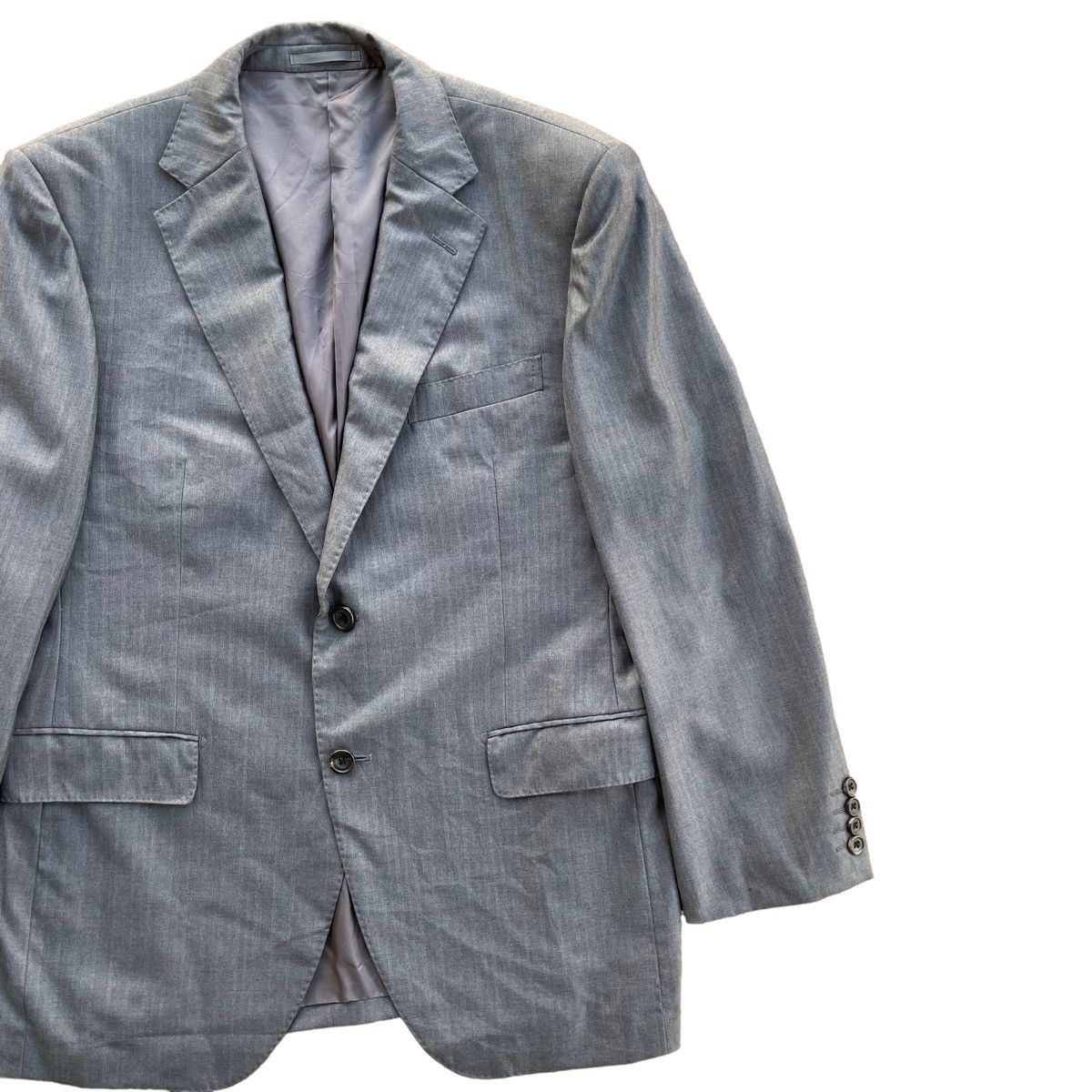 Loro Piana 💥 Loro Piana Button Linen Blazer Coat Jacket Size US L / EU 52-54 / 3 - 2 Thumbnail